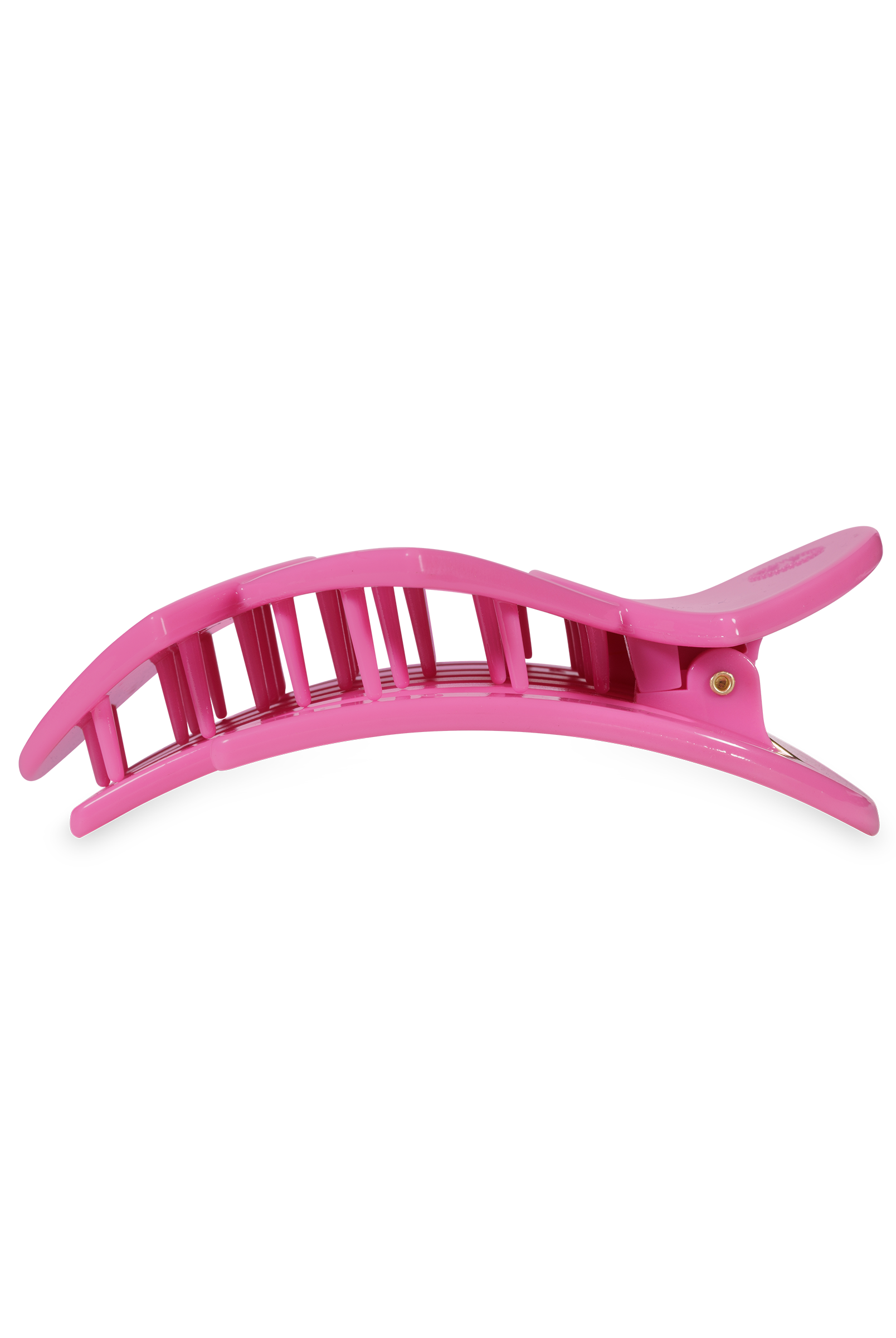 Flat Hair Clip | Small | Pink Heart to Heart-300 Headwear-TELETIES-The Lovely Closet, Women's Fashion Boutique in Alexandria, KY