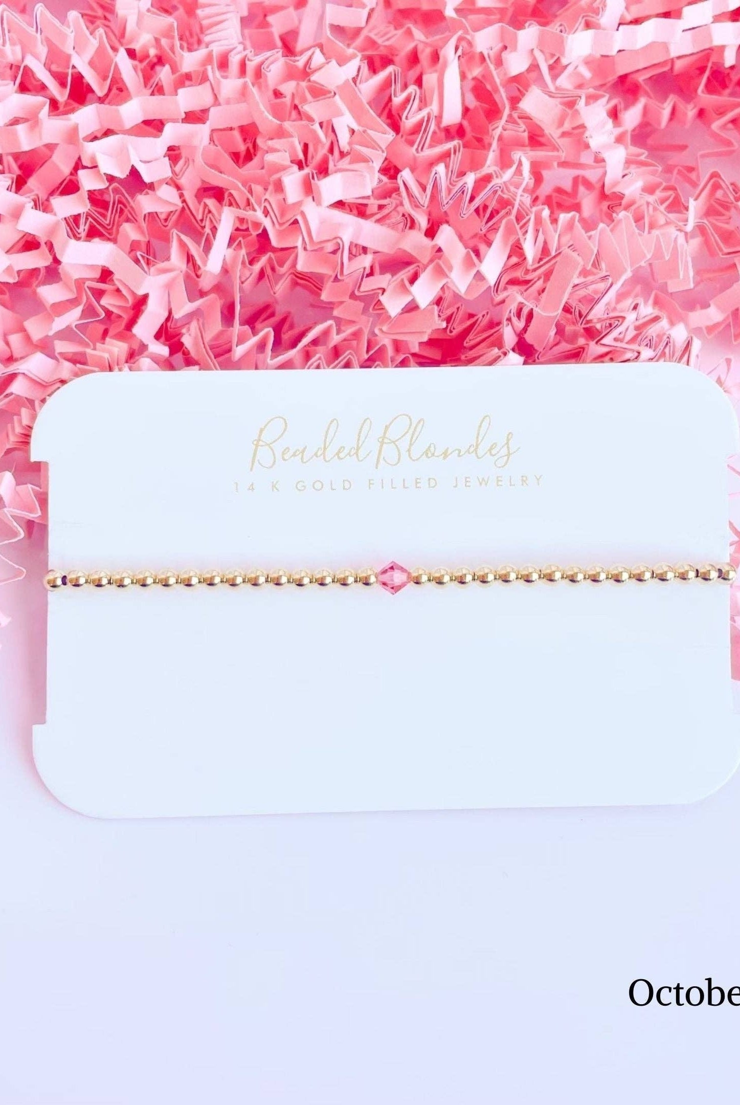 Beaded Blondes 7.25 inch Swarovski Birthstone Bracelet-250 Jewelry-Beaded Blondes-The Lovely Closet, Women's Fashion Boutique in Alexandria, KY