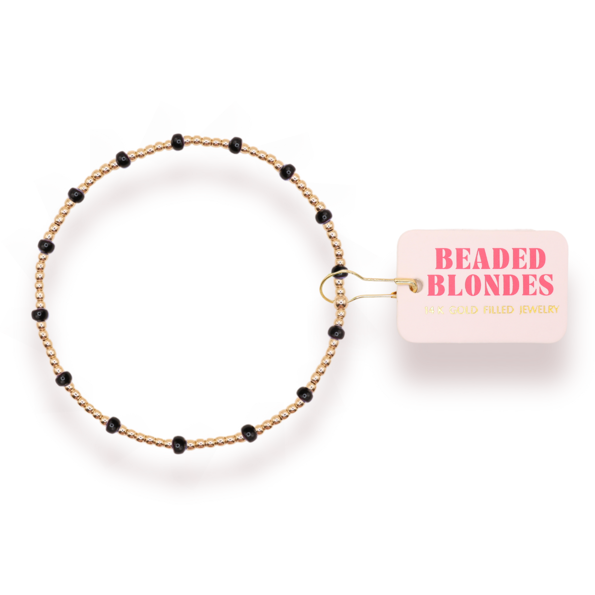 Black Dainty Poppi: Ext 7.25-bracelet-Beaded Blondes-The Lovely Closet, Women's Fashion Boutique in Alexandria, KY