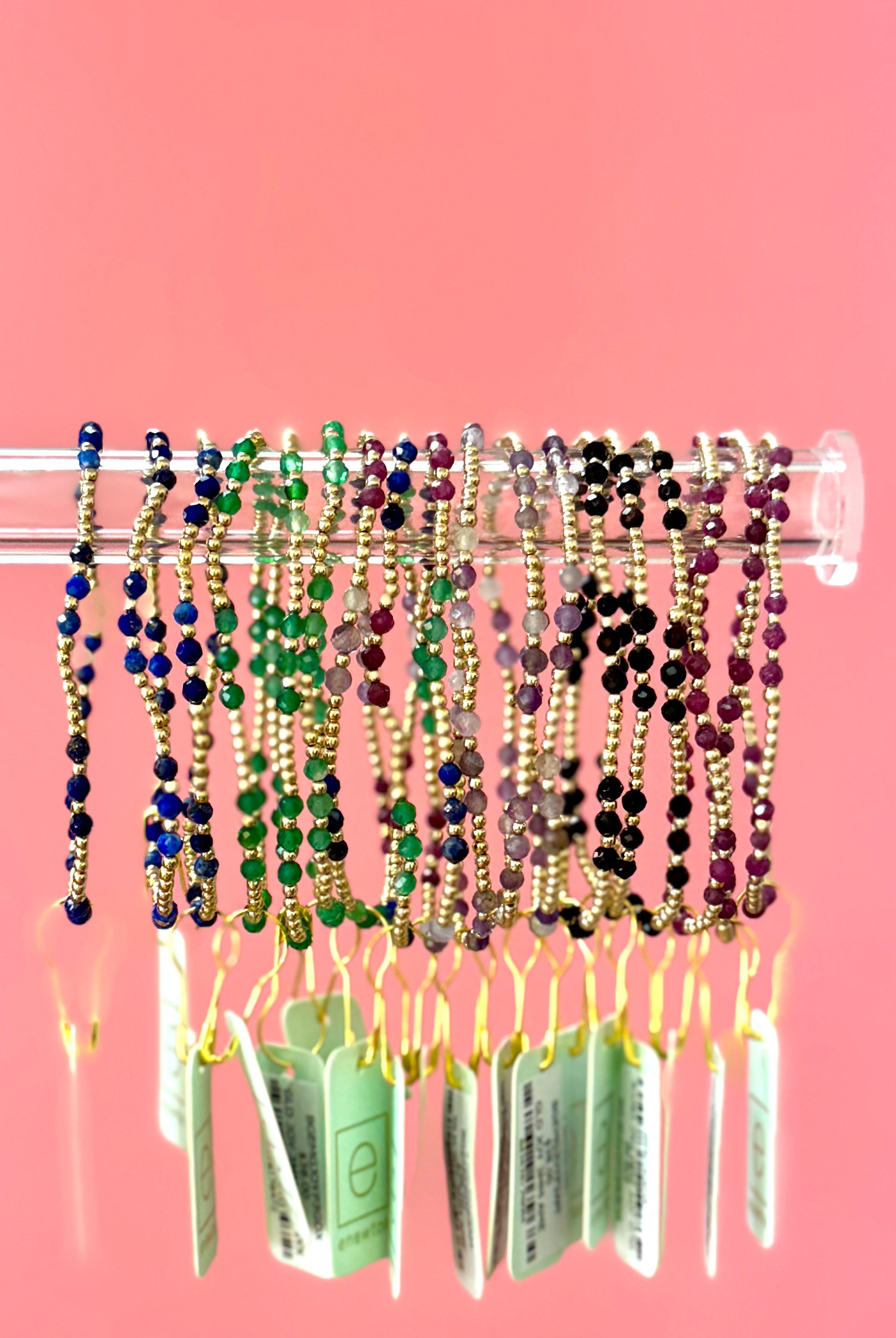 Gemstone Gold Joy 3MM Bracelet - Ruby-260 eNewton-enewton-The Lovely Closet, Women's Fashion Boutique in Alexandria, KY