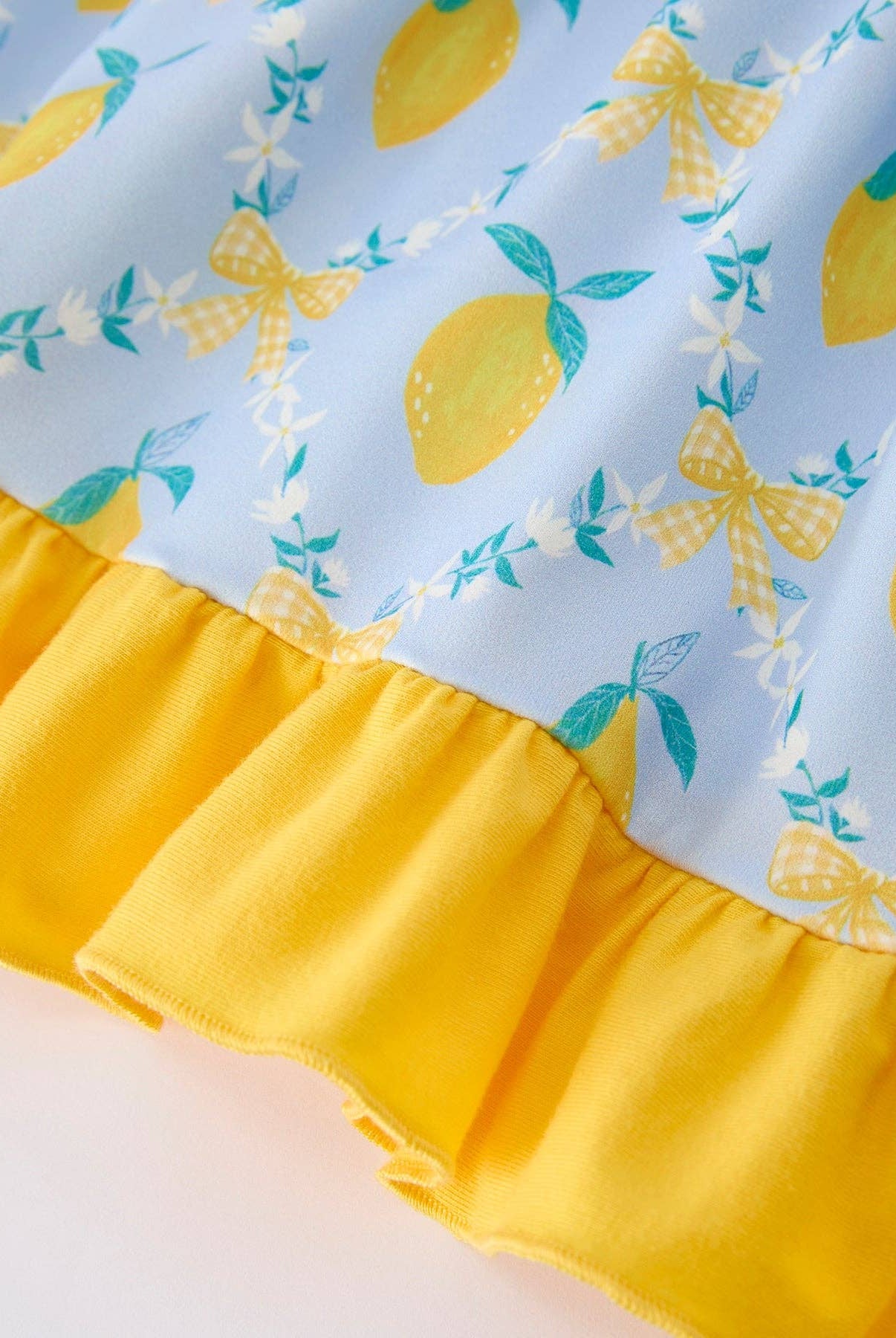 Lemon Floral Print Sleeveless Ruffle Dress-360 Carolines Closet-Rylee Faith Designs-The Lovely Closet, Women's Fashion Boutique in Alexandria, KY
