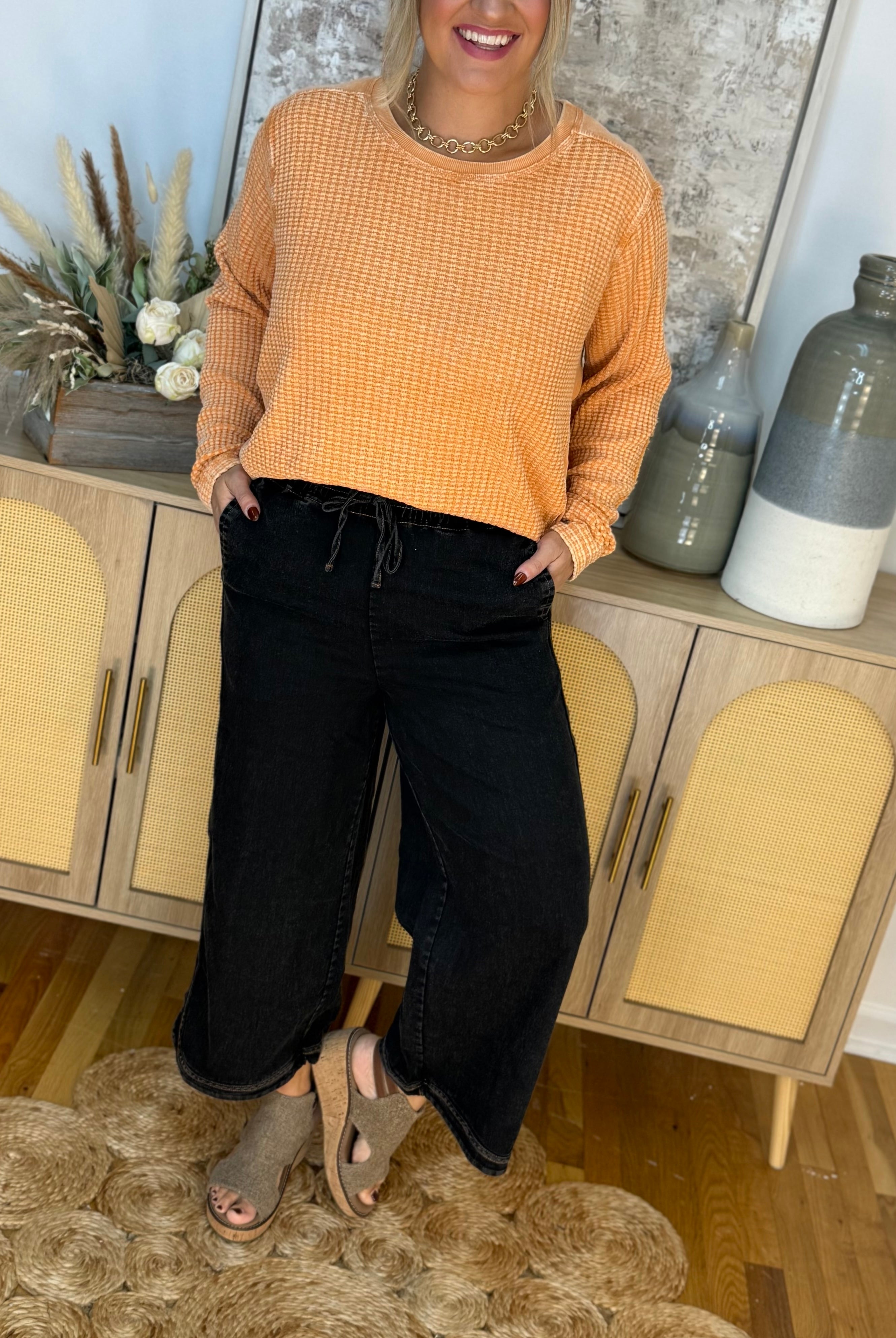 The Main Event Denim Pants - Washed Black-240 Pants-easel-The Lovely Closet, Women's Fashion Boutique in Alexandria, KY
