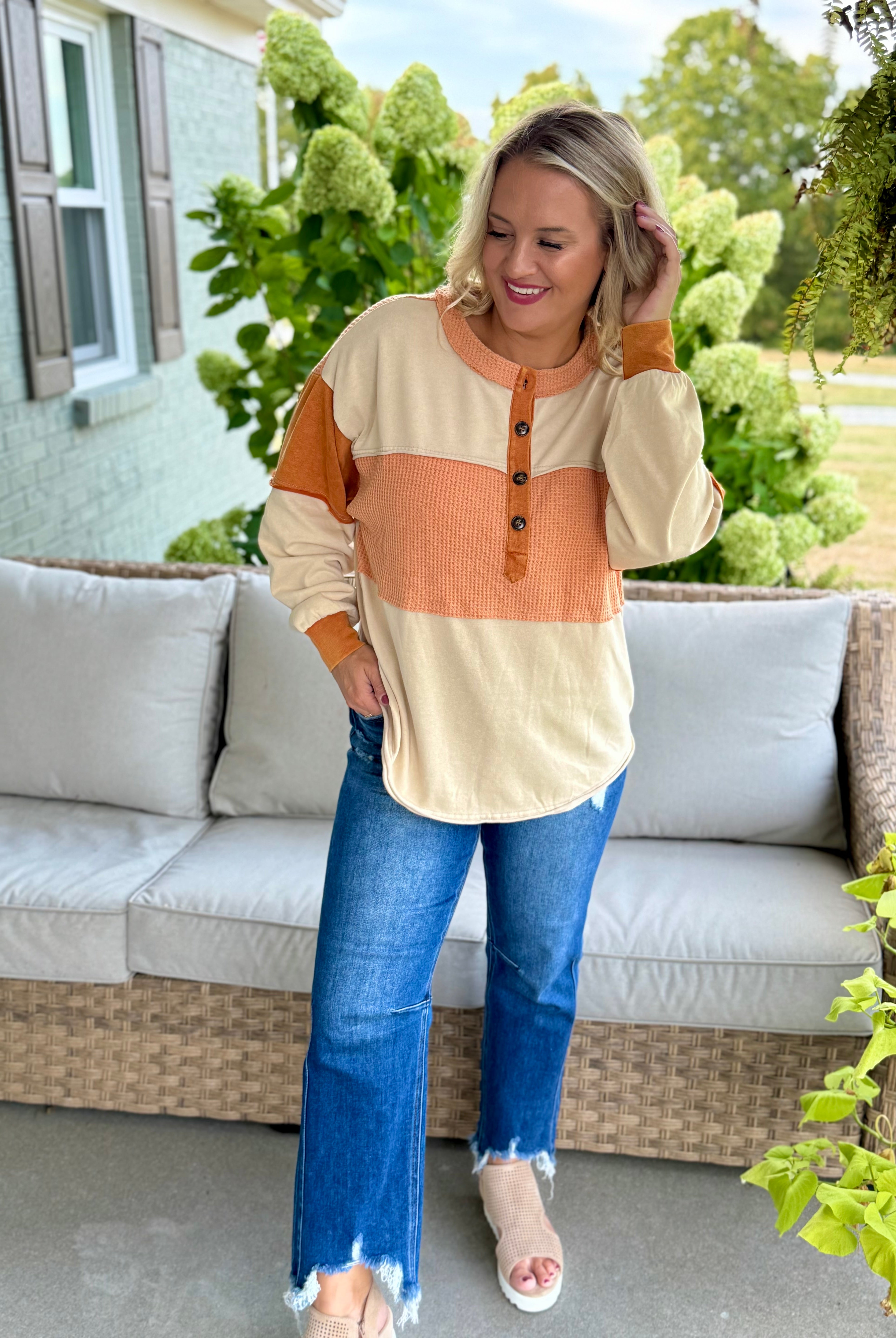 Pumpkin Spice Season Pullover-110 Long Sleeve Top-easel-The Lovely Closet, Women's Fashion Boutique in Alexandria, KY