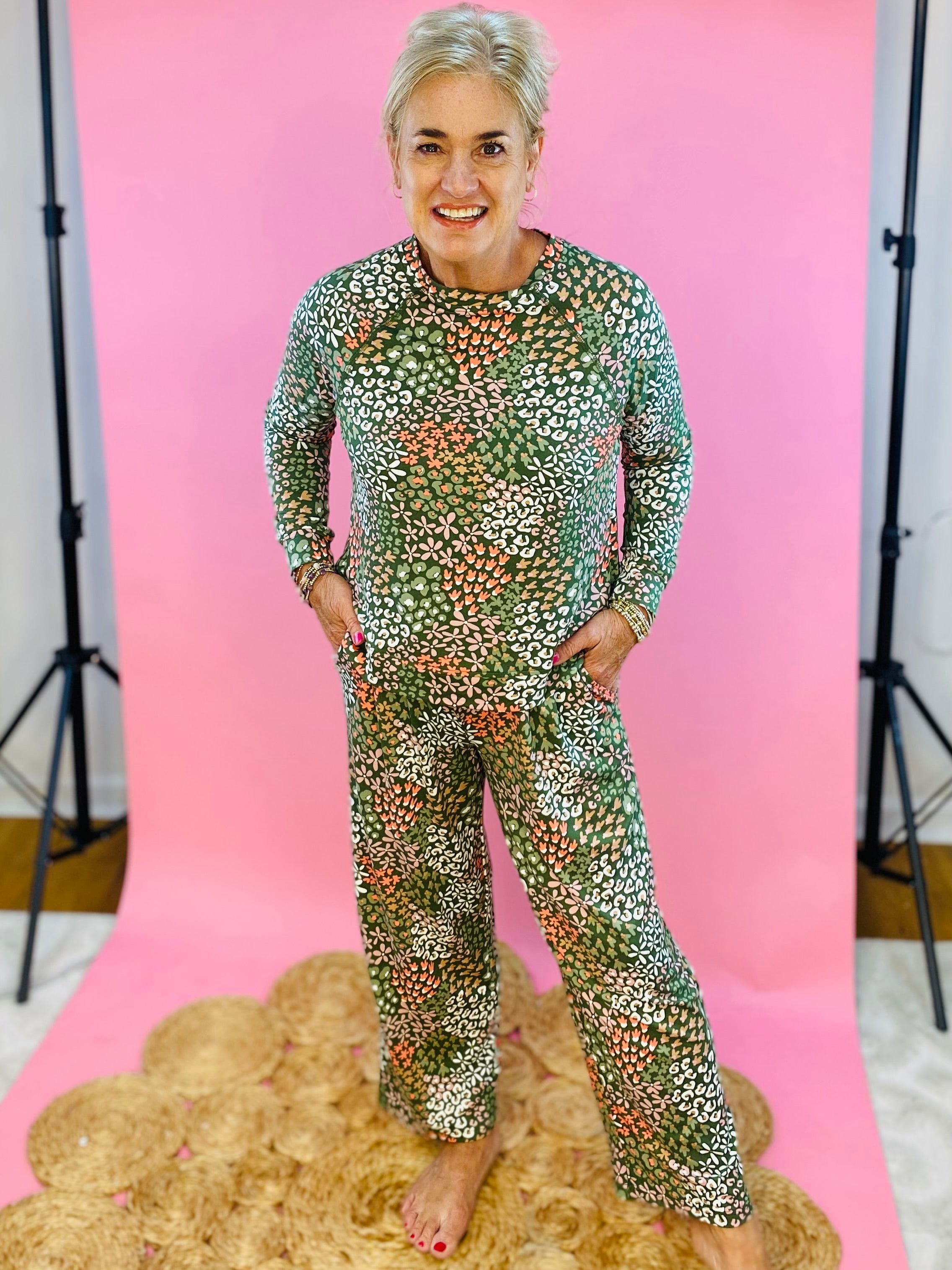 Mary Square Luxury Pajamas - Open Meadows-310 Gift-Mary Square-The Lovely Closet, Women's Fashion Boutique in Alexandria, KY