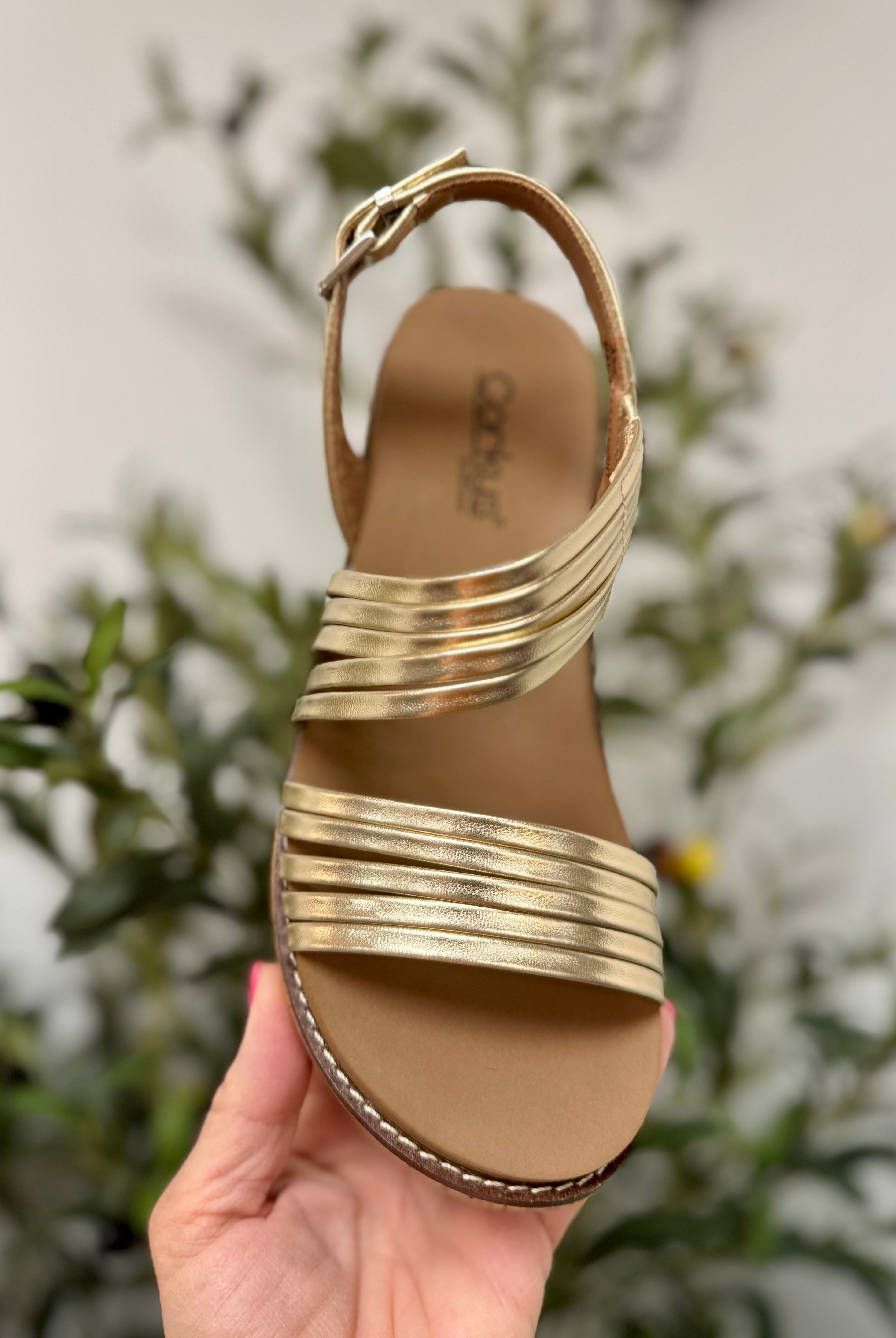 Corkys About Last Night Wedge - Gold-270 Shoes-Corkys-The Lovely Closet, Women's Fashion Boutique in Alexandria, KY