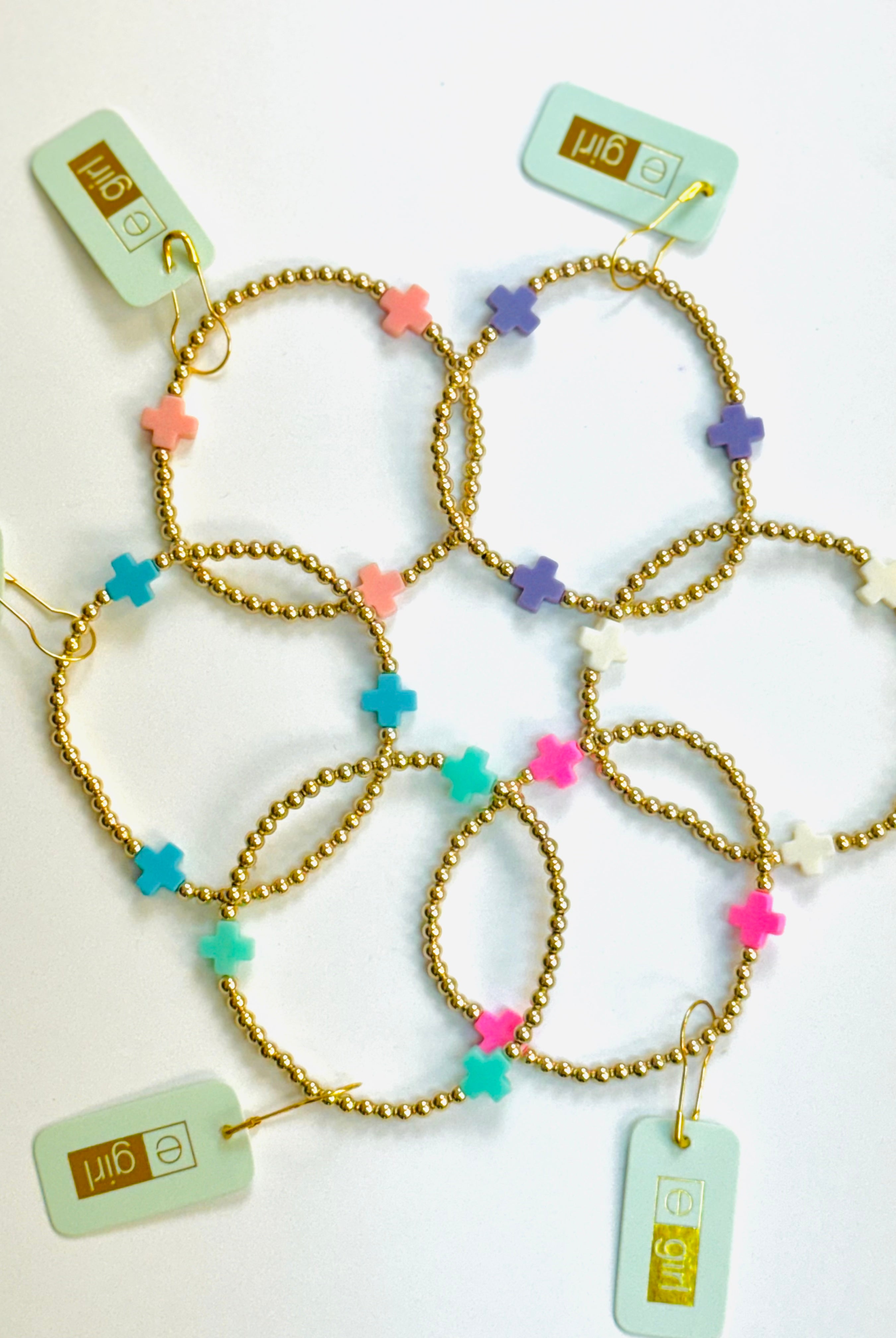 Egirl Signature Cross 3mm Bracelet-260 eNewton-eNewton-The Lovely Closet, Women's Fashion Boutique in Alexandria, KY