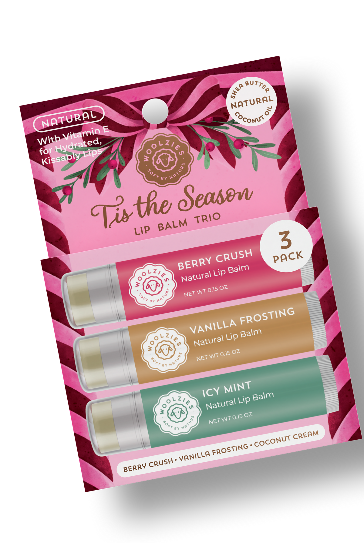 Tis the Season Holiday Lip Balm Trio-350 Holiday-Woolzies-The Lovely Closet, Women's Fashion Boutique in Alexandria, KY