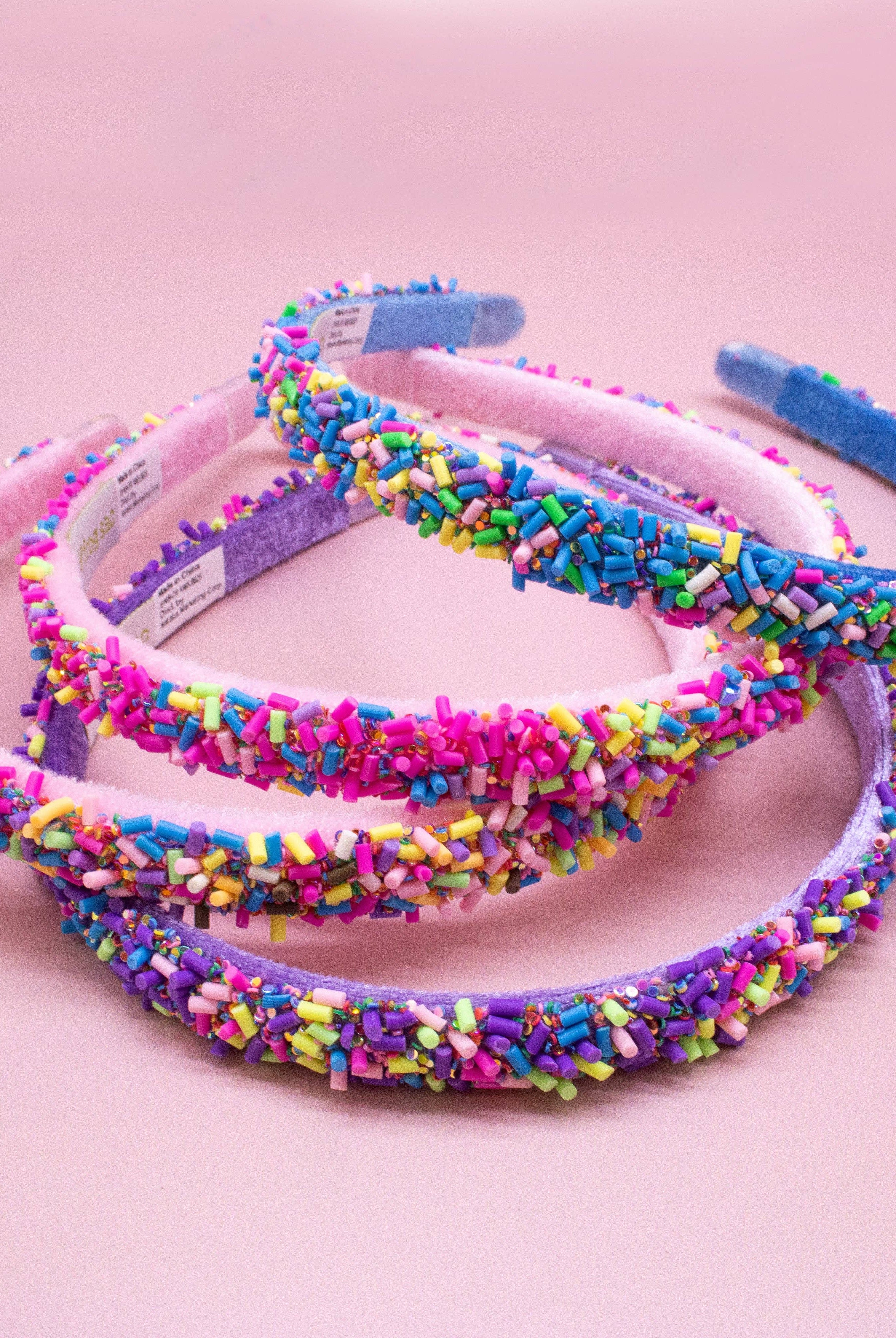 Thin Sprinkle Headband - Purple-310 Gift-Frog Sac-The Lovely Closet, Women's Fashion Boutique in Alexandria, KY