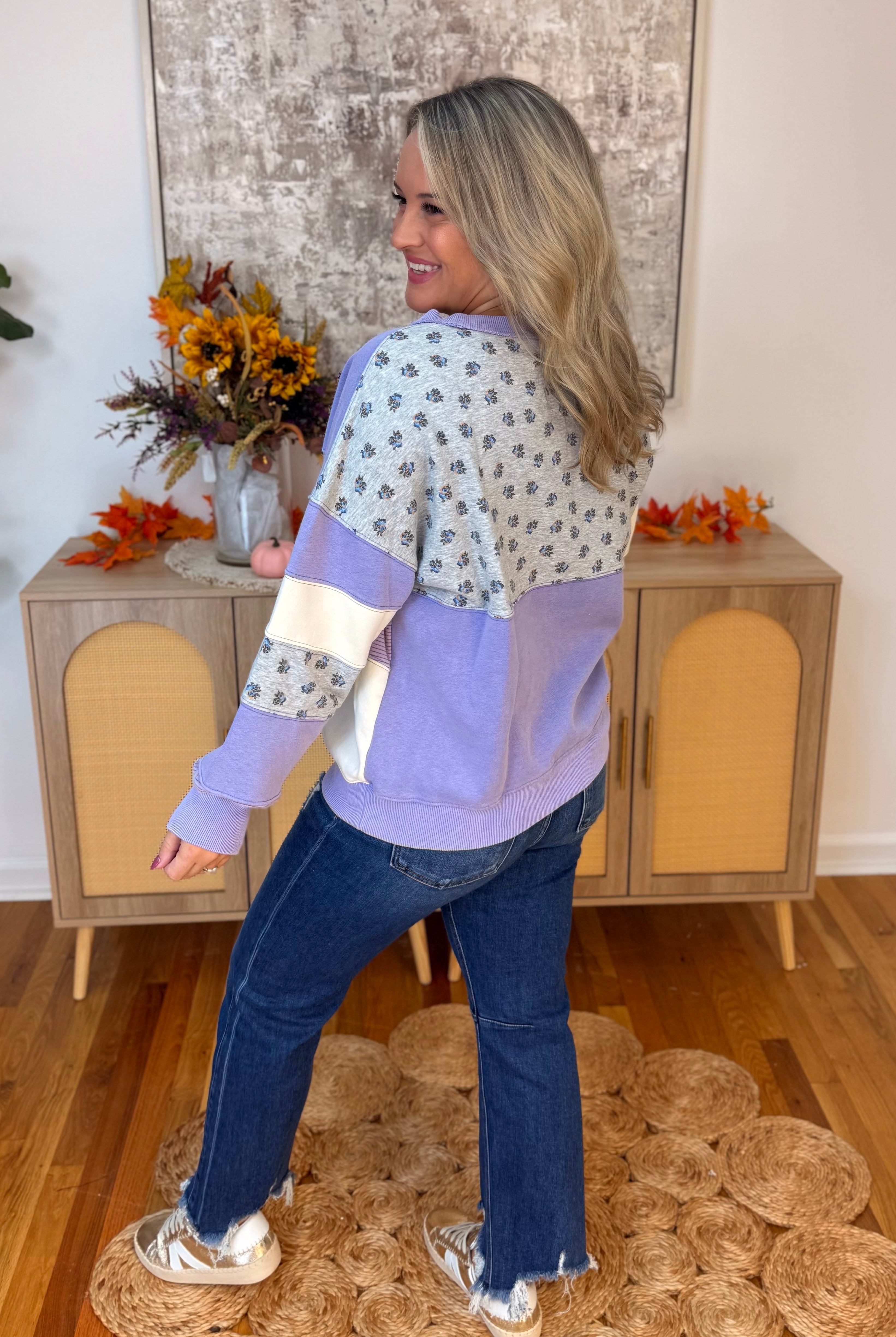 Lavender Haze Pullover-110 Long Sleeve Top-easel-The Lovely Closet, Women's Fashion Boutique in Alexandria, KY