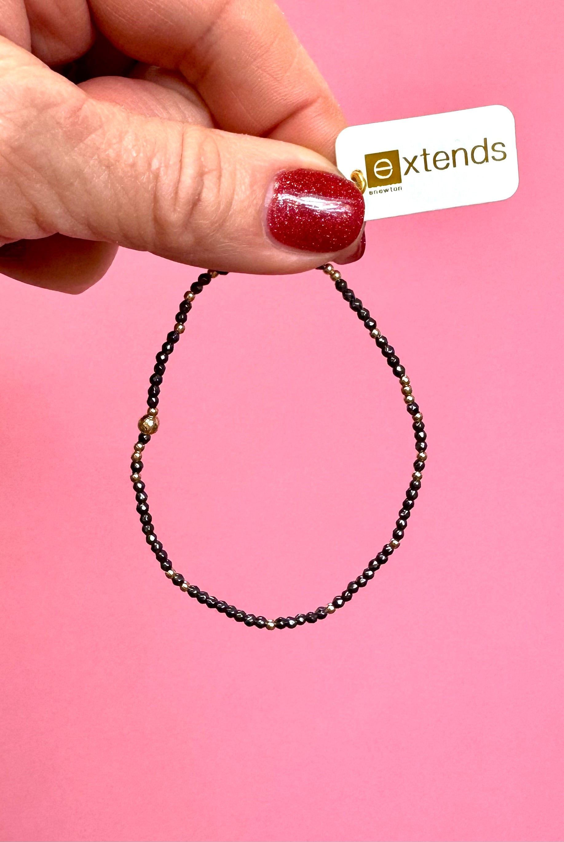 EXTENDS Hope Unwritten Faceted Hematite 2mm-260 eNewton-eNewton-The Lovely Closet, Women's Fashion Boutique in Alexandria, KY