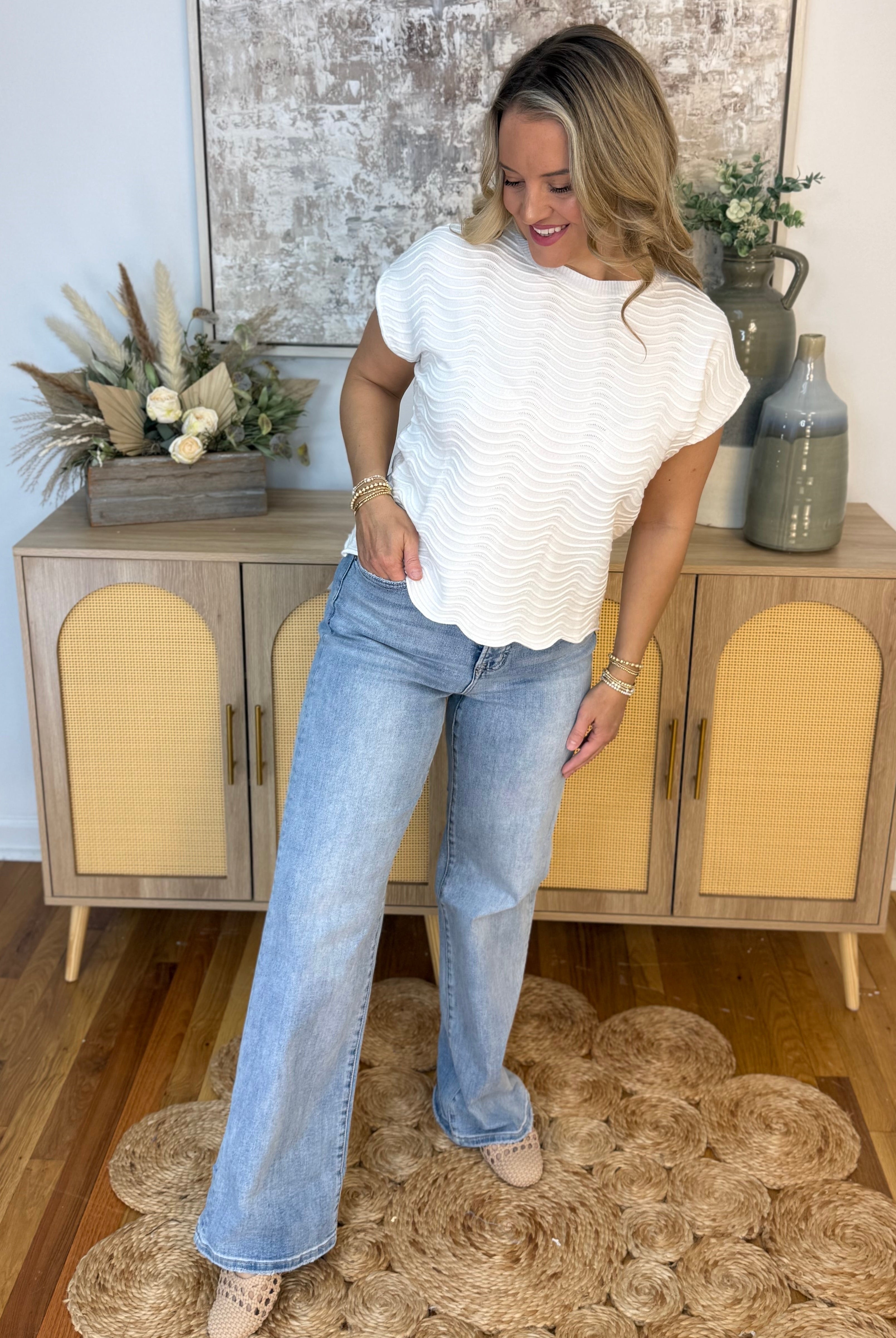 Mica High Rise Wide Leg-210 Jeans-Mica Denim-The Lovely Closet, Women's Fashion Boutique in Alexandria, KY