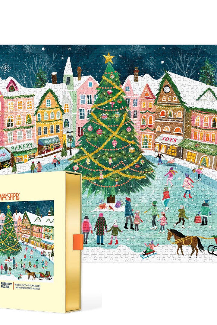 Town Square 1000 Piece Christmas Puzzle-310 Gift-WerkShoppe-The Lovely Closet, Women's Fashion Boutique in Alexandria, KY