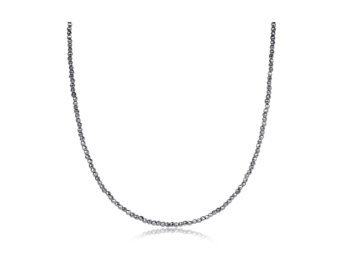 Silver Hematite Choker-260 eNewton-eNewton-The Lovely Closet, Women's Fashion Boutique in Alexandria, KY