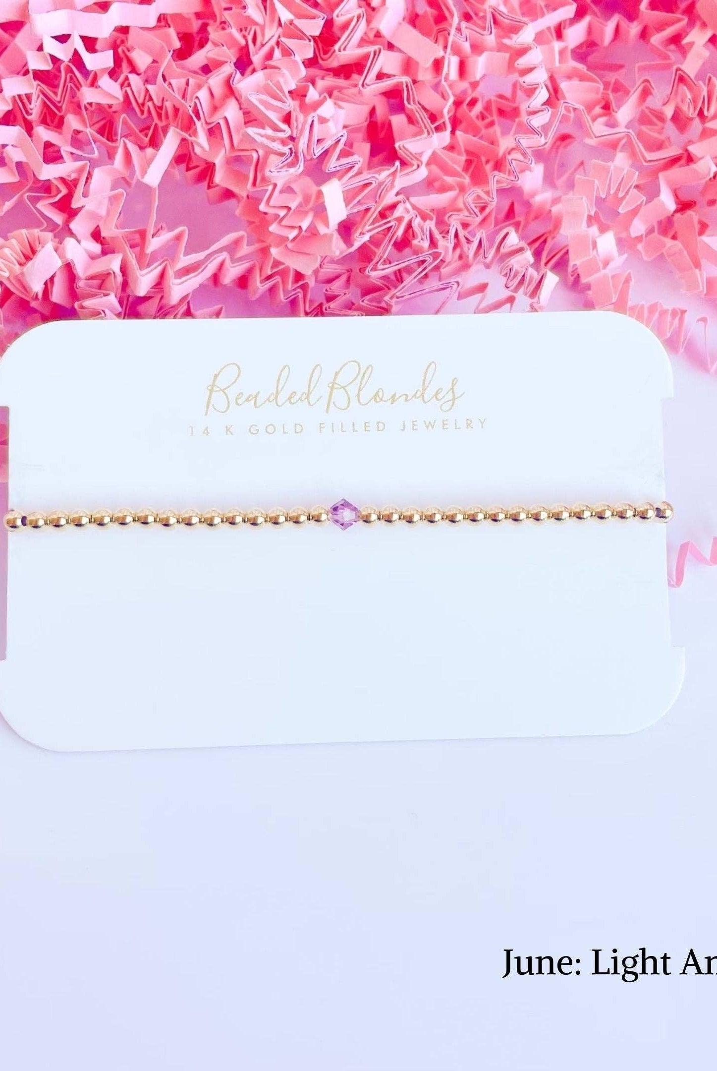 Beaded Blondes 7.25 inch Swarovski Birthstone Bracelet-250 Jewelry-Beaded Blondes-The Lovely Closet, Women's Fashion Boutique in Alexandria, KY