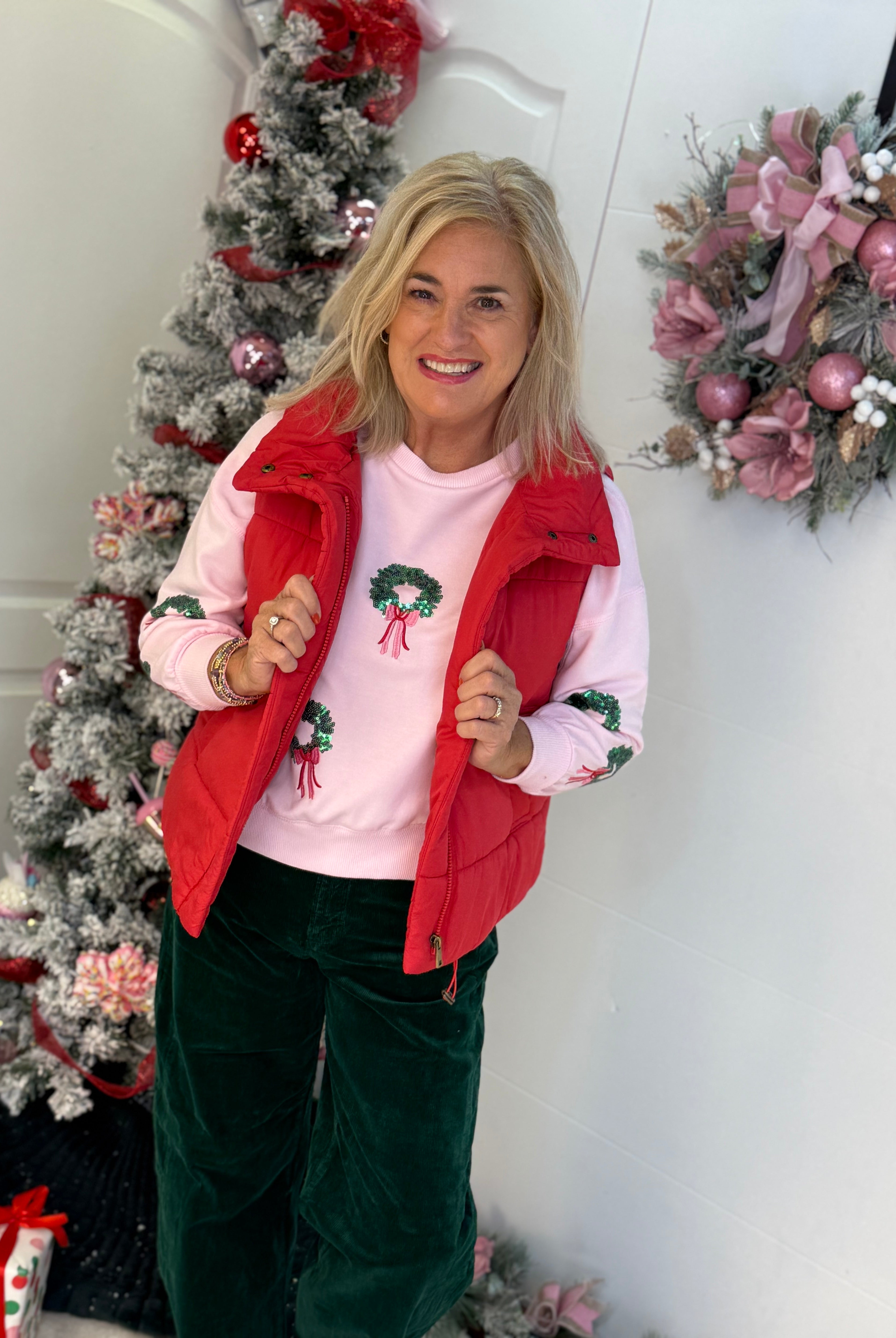 Weekend Puffer Vest - Red-170 Jackets/Outerwear-zenana-The Lovely Closet, Women's Fashion Boutique in Alexandria, KY