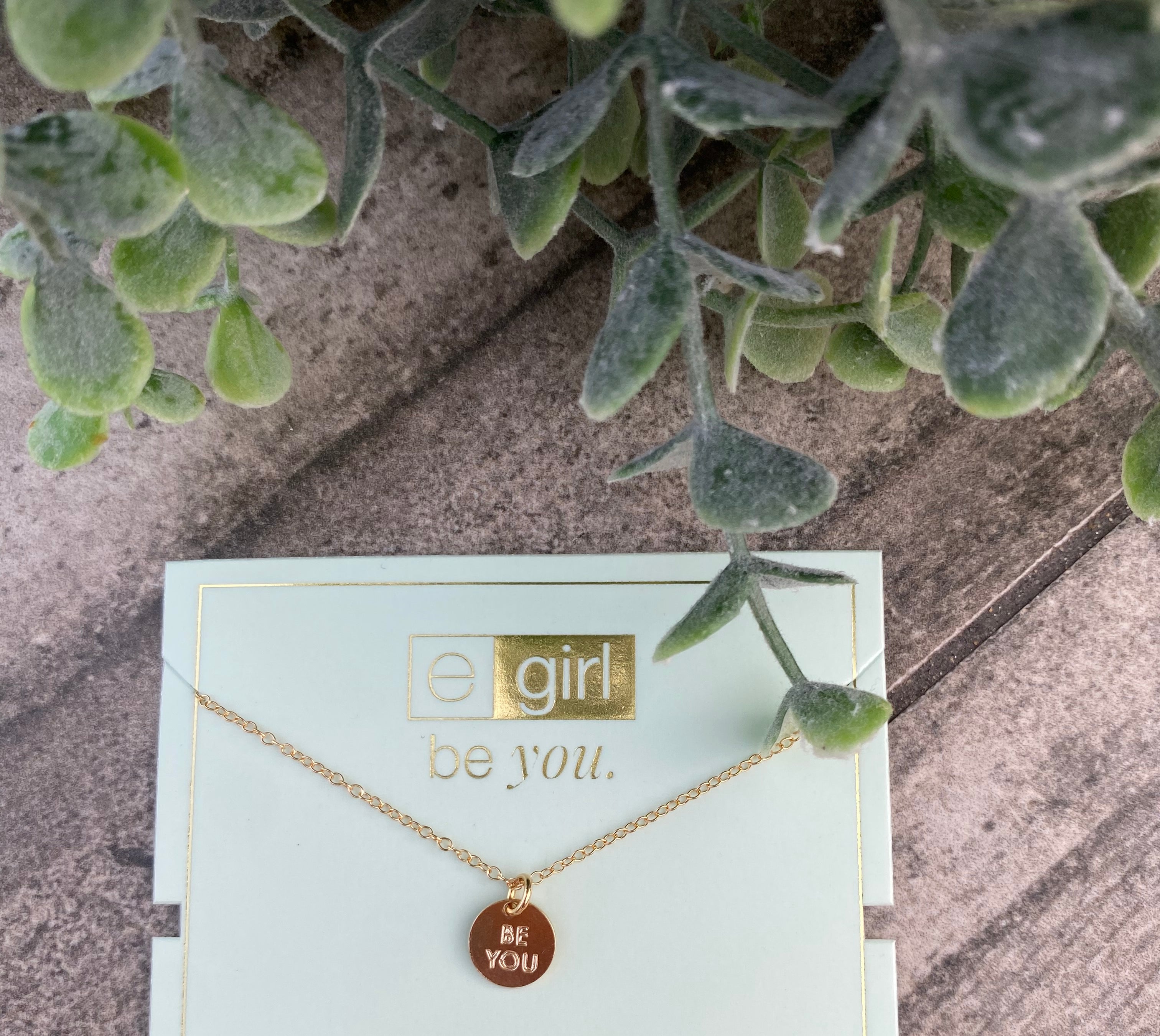 egirl 14" Necklace Gold - Be You Small Gold Disc-bracelet-eNewton-The Lovely Closet, Women's Fashion Boutique in Alexandria, KY