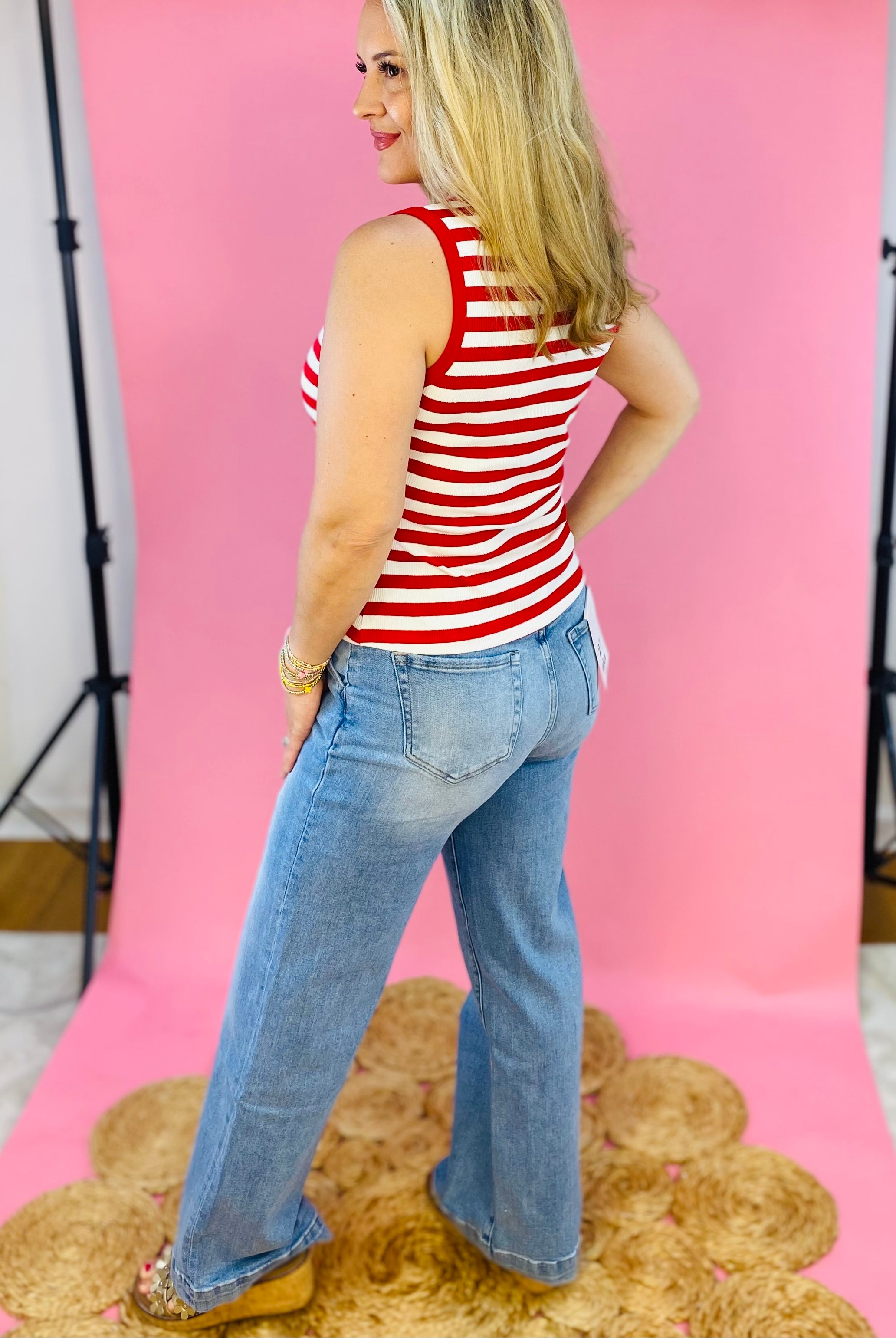 Mica Trouser Wide Leg Jeans-210 Jeans-Mica Denim-The Lovely Closet, Women's Fashion Boutique in Alexandria, KY