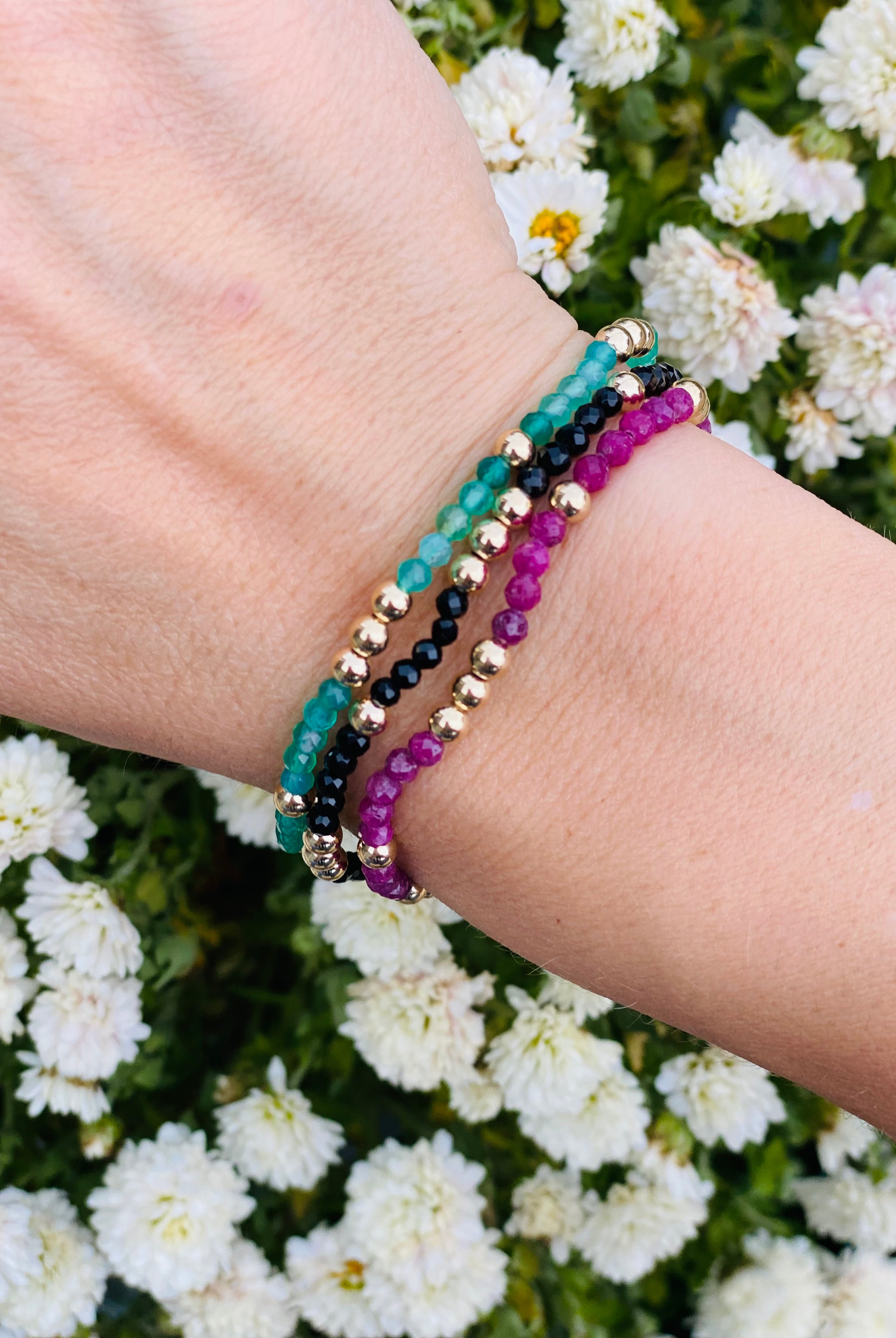 Worthy 3mm Faceted Onyx-260 eNewton-eNewton-The Lovely Closet, Women's Fashion Boutique in Alexandria, KY