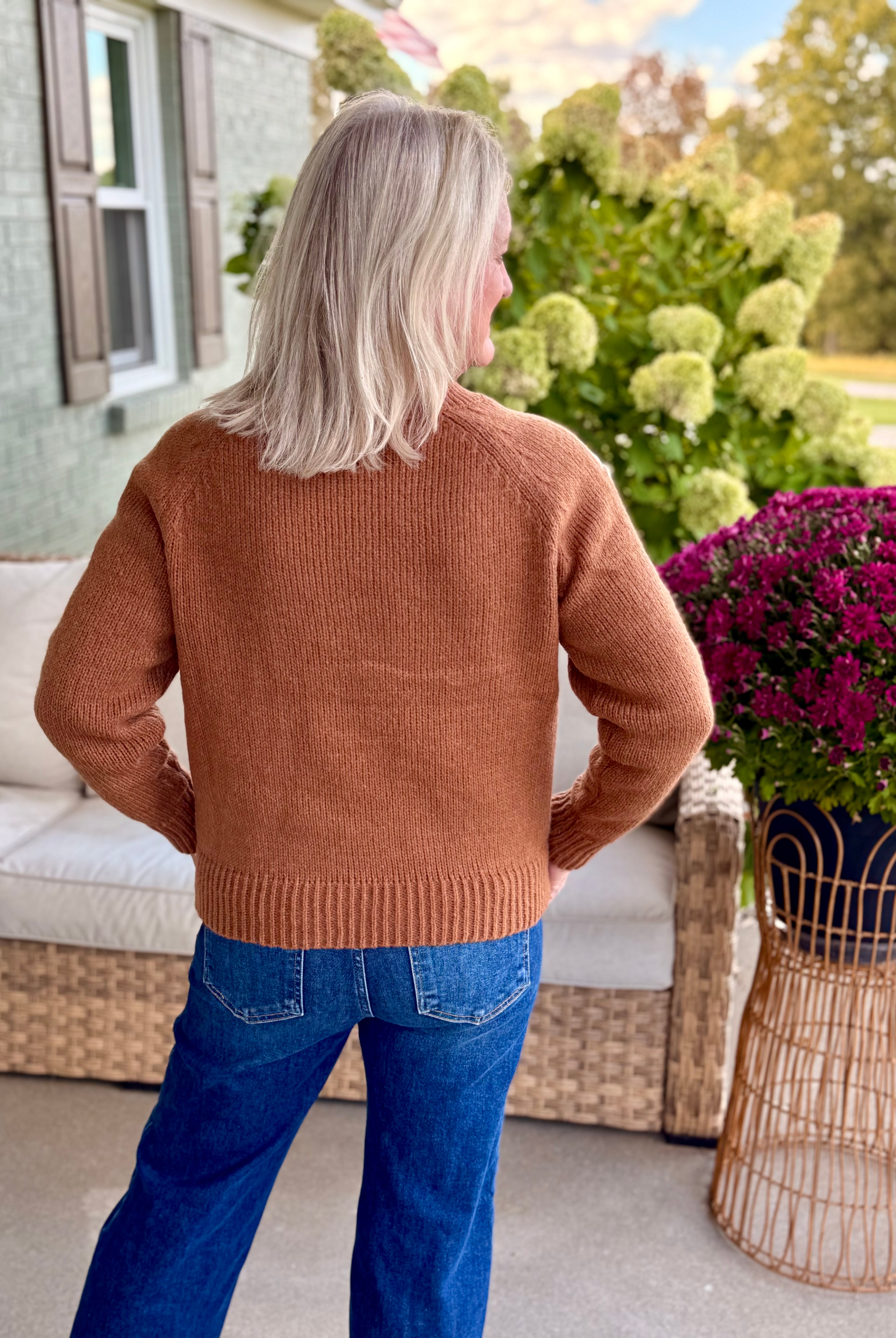 Embroidered Daisy Sweater-140 Sweaters-bibi-The Lovely Closet, Women's Fashion Boutique in Alexandria, KY