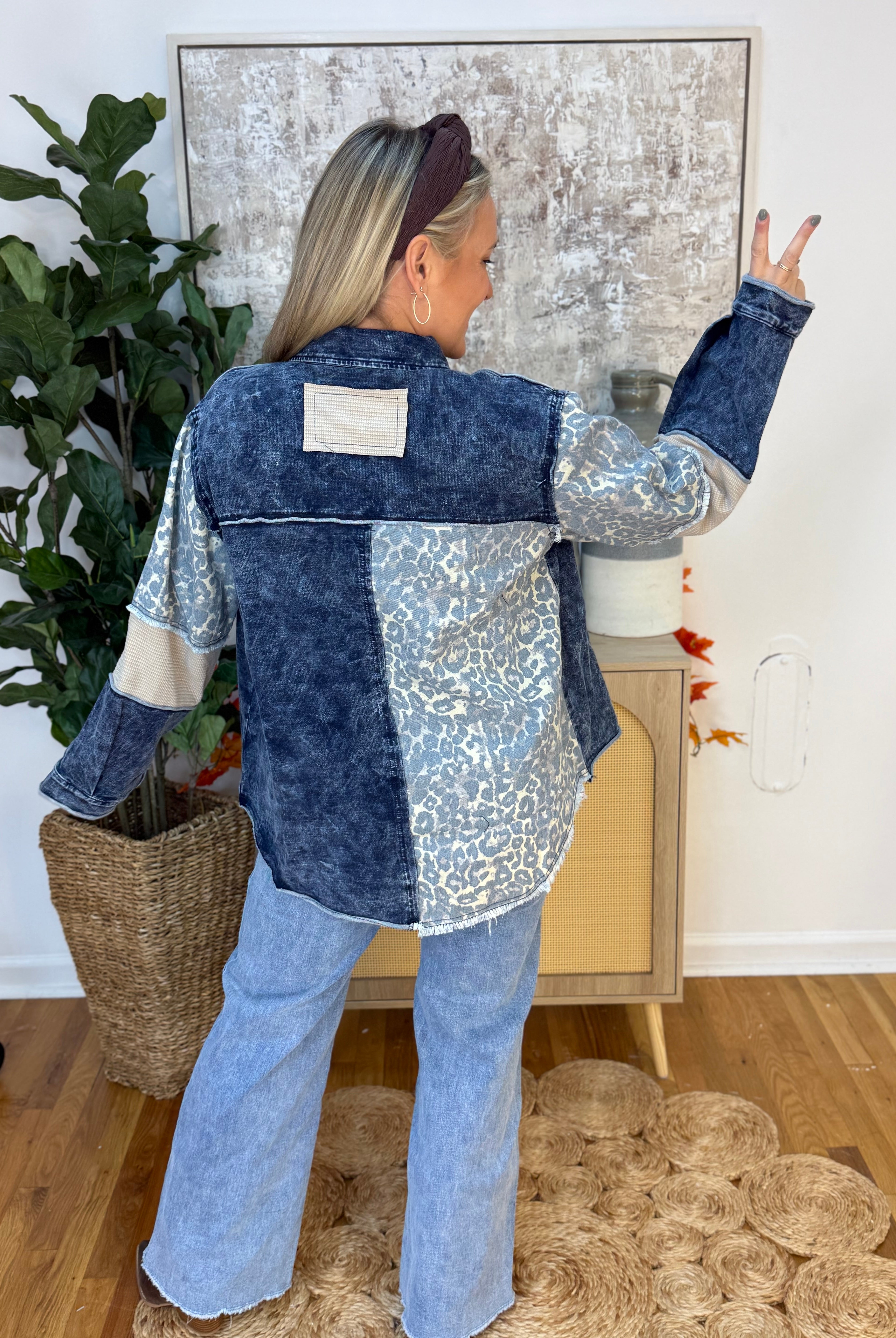 Turning Heads Denim Jacket by POL-170 Jackets/Outerwear-POL-The Lovely Closet, Women's Fashion Boutique in Alexandria, KY
