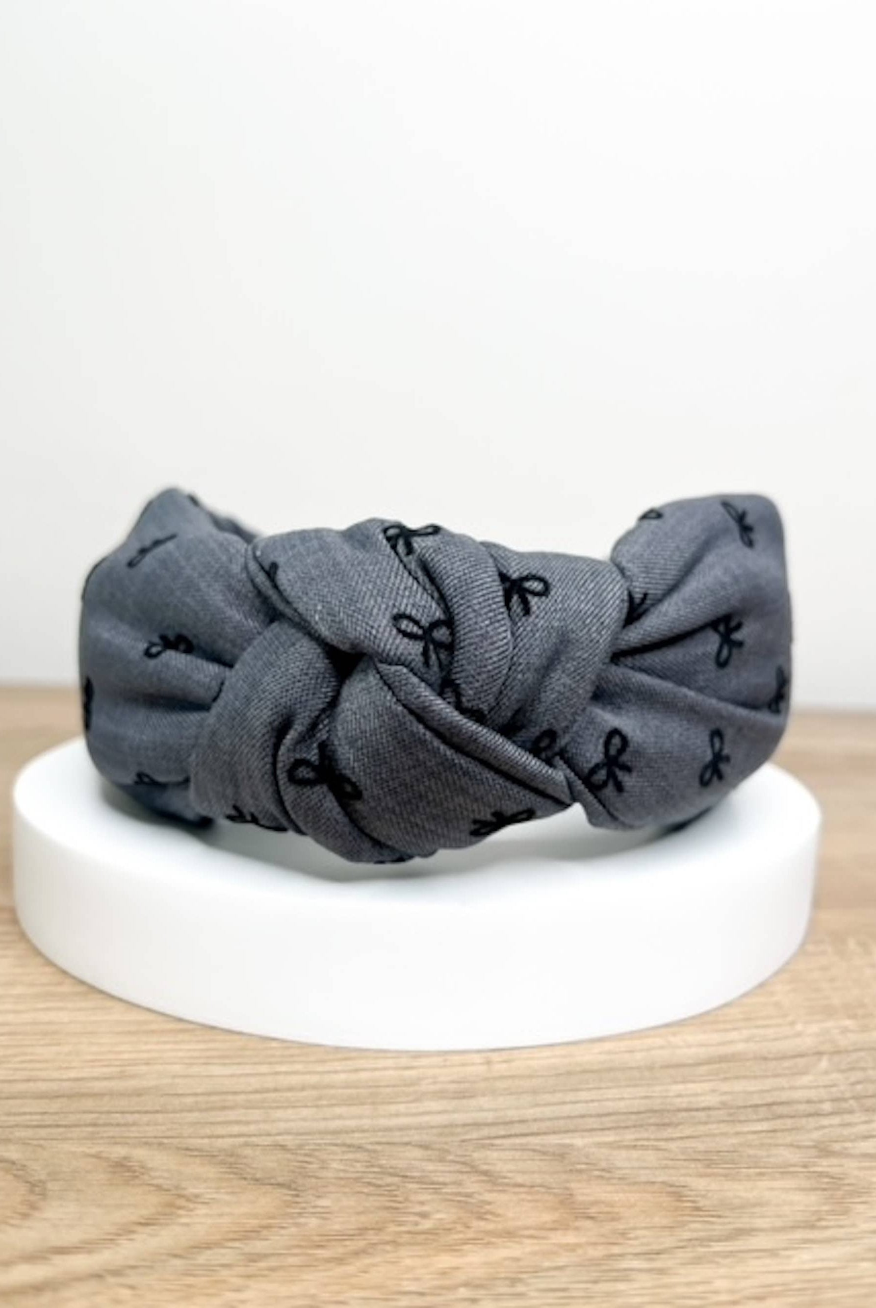 Winter Headbands - Grey Bows-280 Accessories-Brittyland-The Lovely Closet, Women's Fashion Boutique in Alexandria, KY