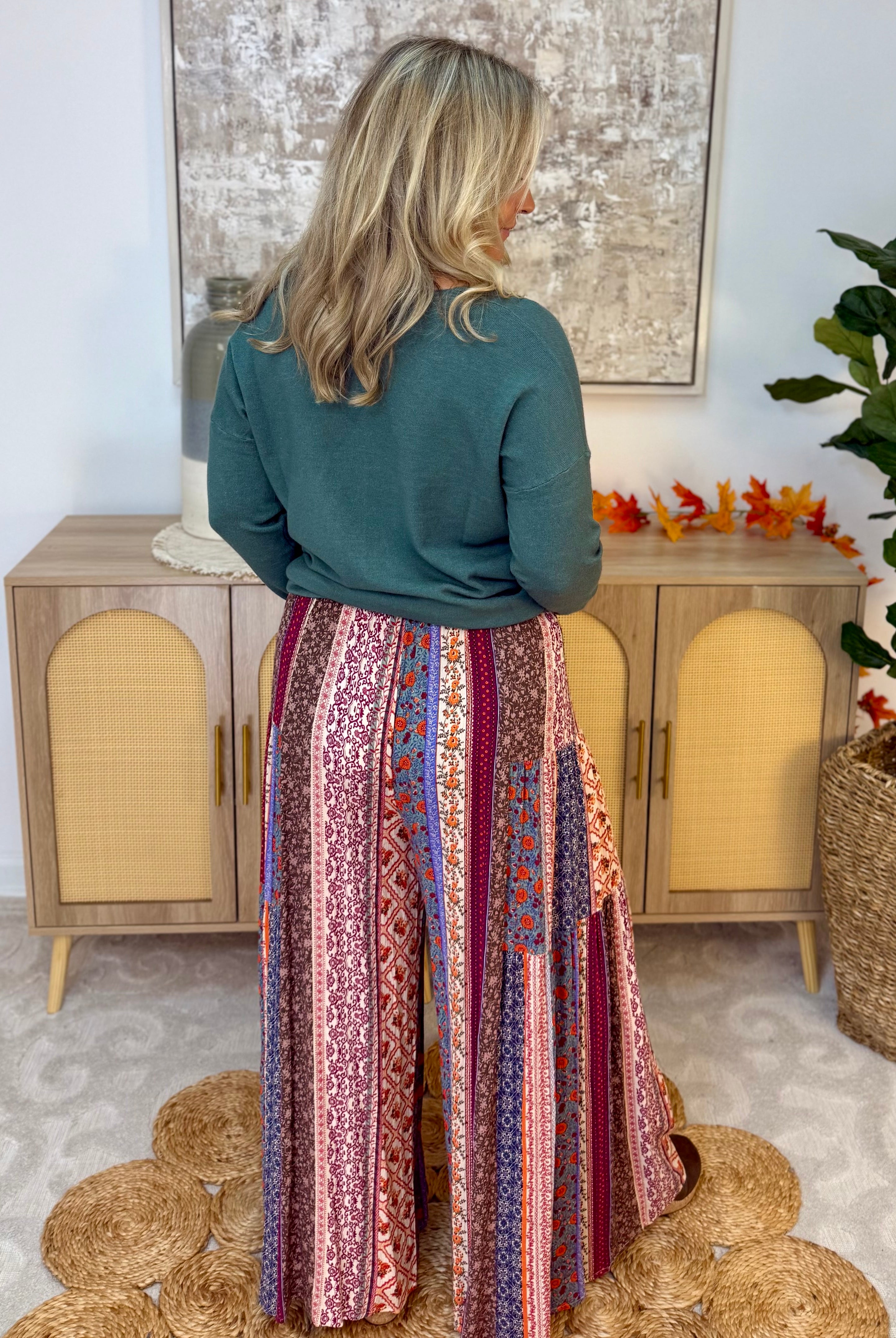 Fall Rayon Gauze Pants-240 Pants-easel-The Lovely Closet, Women's Fashion Boutique in Alexandria, KY