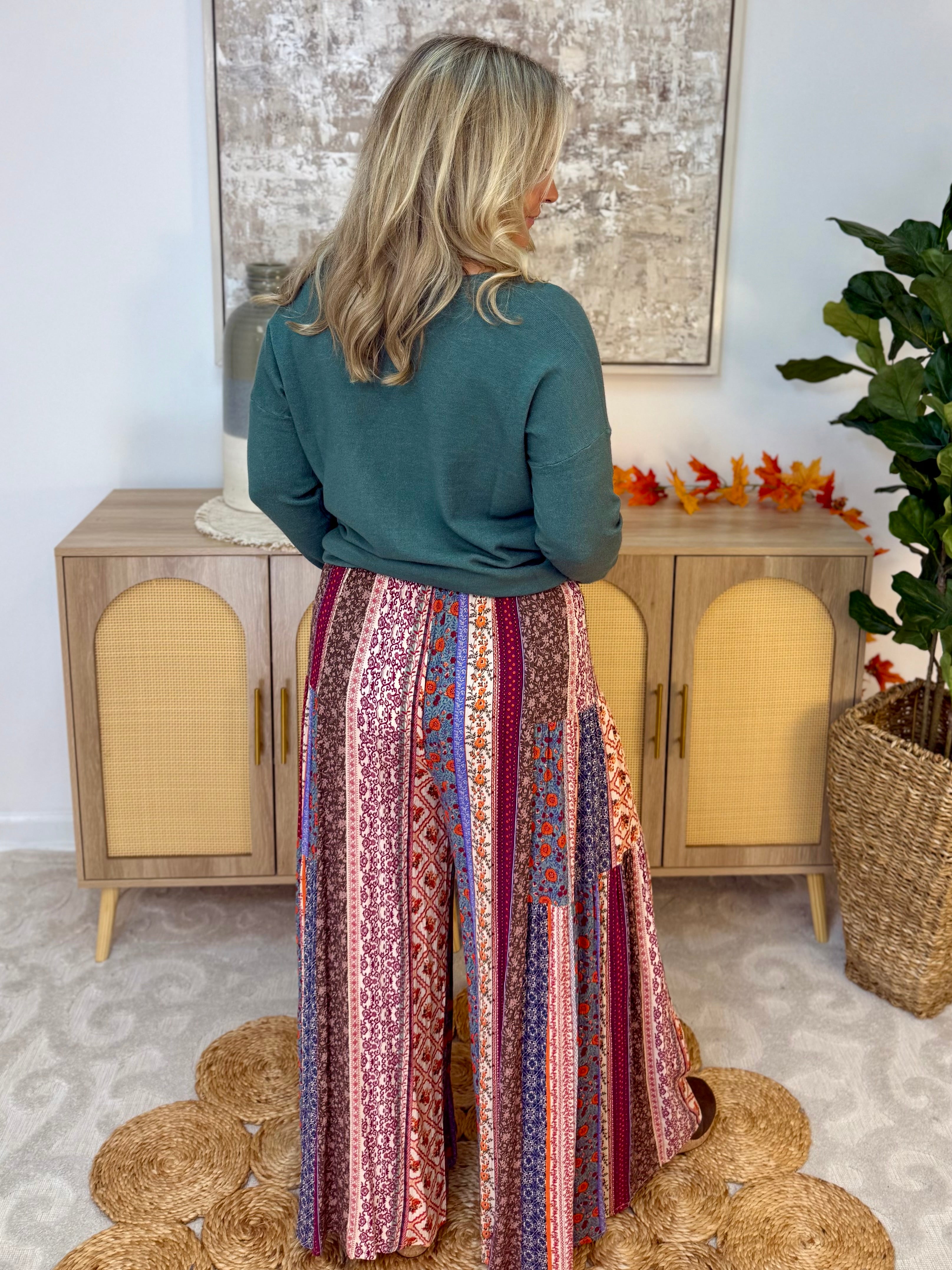 Fall Rayon Gauze Pants-240 Pants-easel-The Lovely Closet, Women's Fashion Boutique in Alexandria, KY