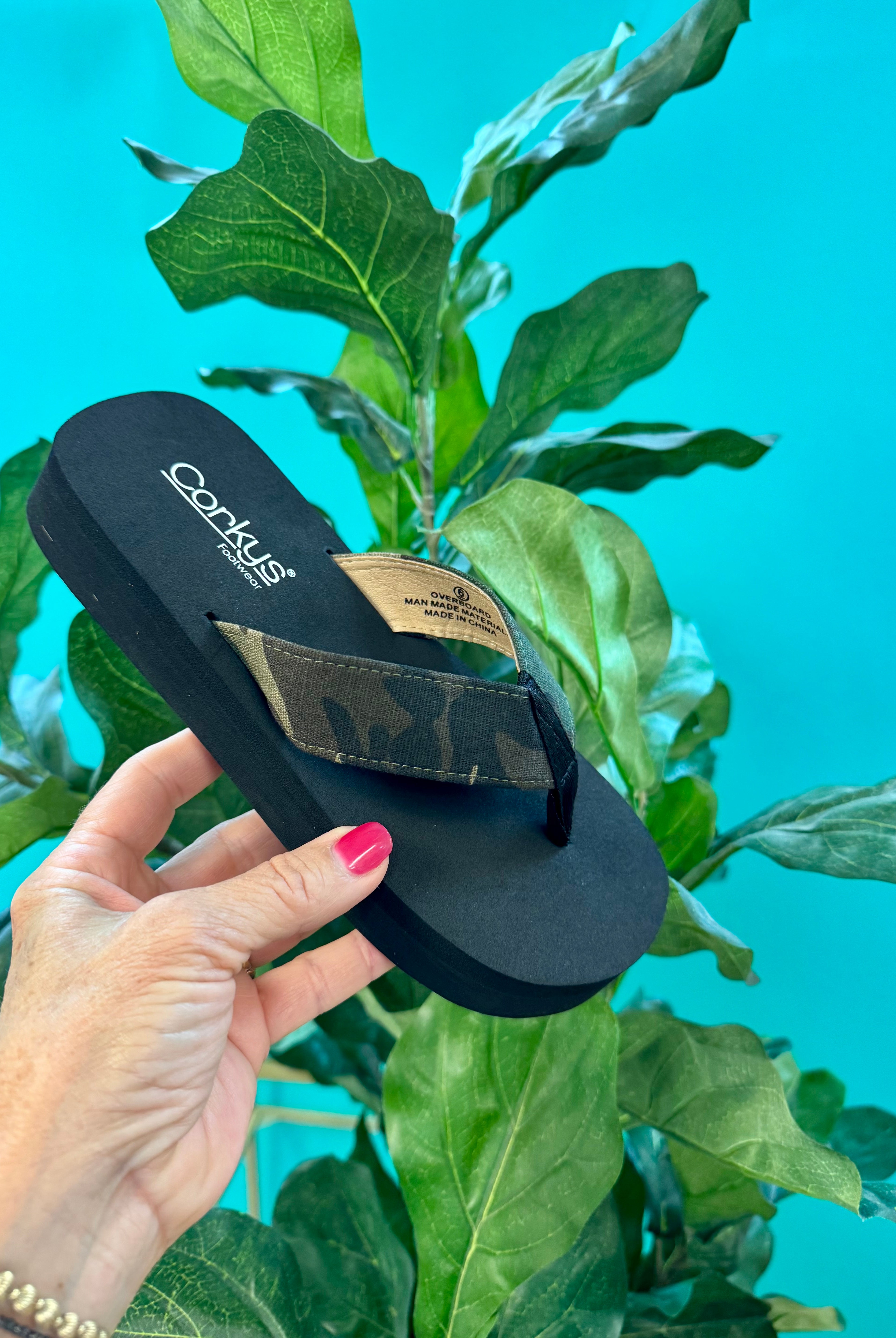 Corkys Overboard Sandal - Camo-270 Shoes-Corkys-The Lovely Closet, Women's Fashion Boutique in Alexandria, KY