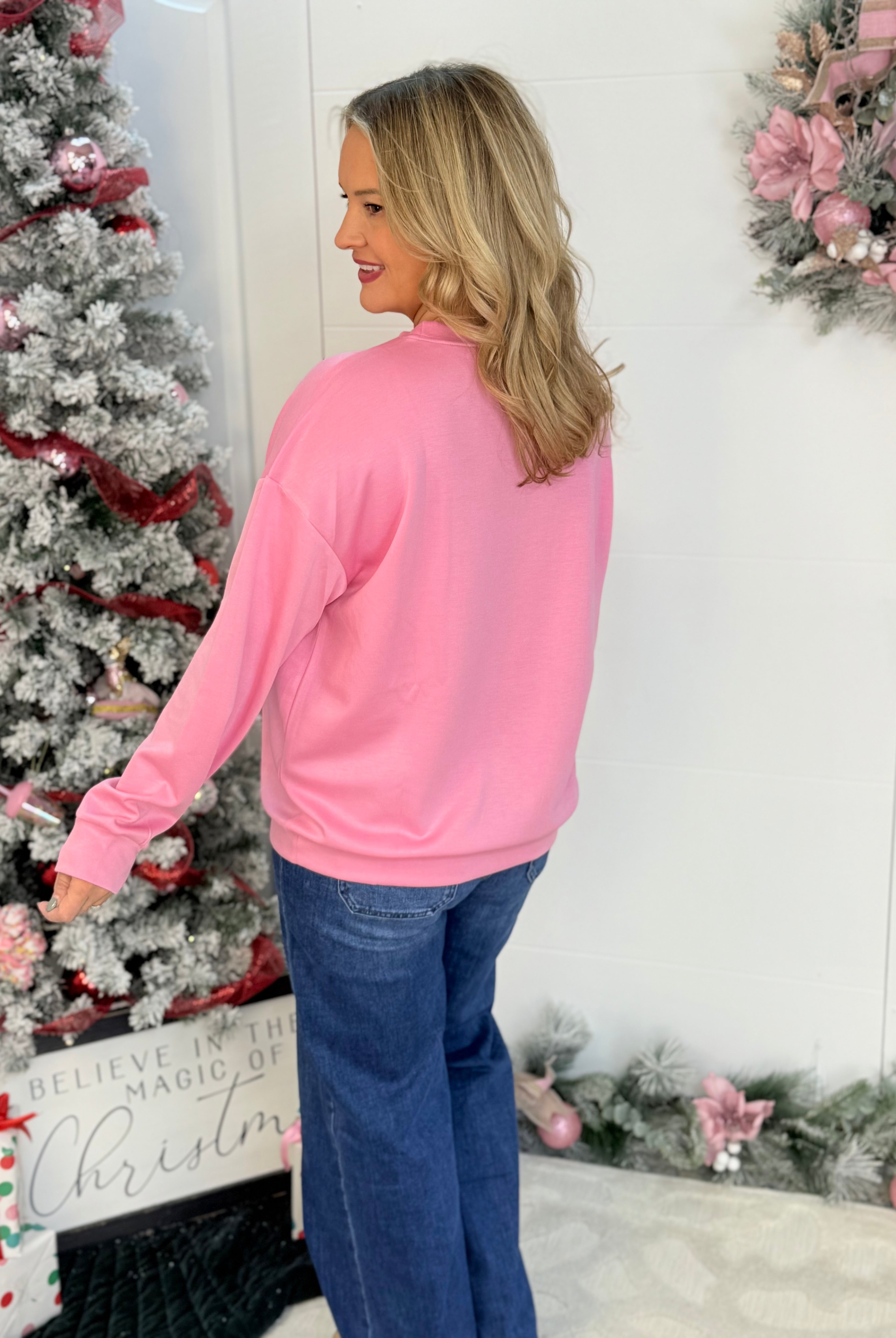 Foil Bow Christmas Treat Pullover-350 Holiday-Jess Lea-The Lovely Closet, Women's Fashion Boutique in Alexandria, KY