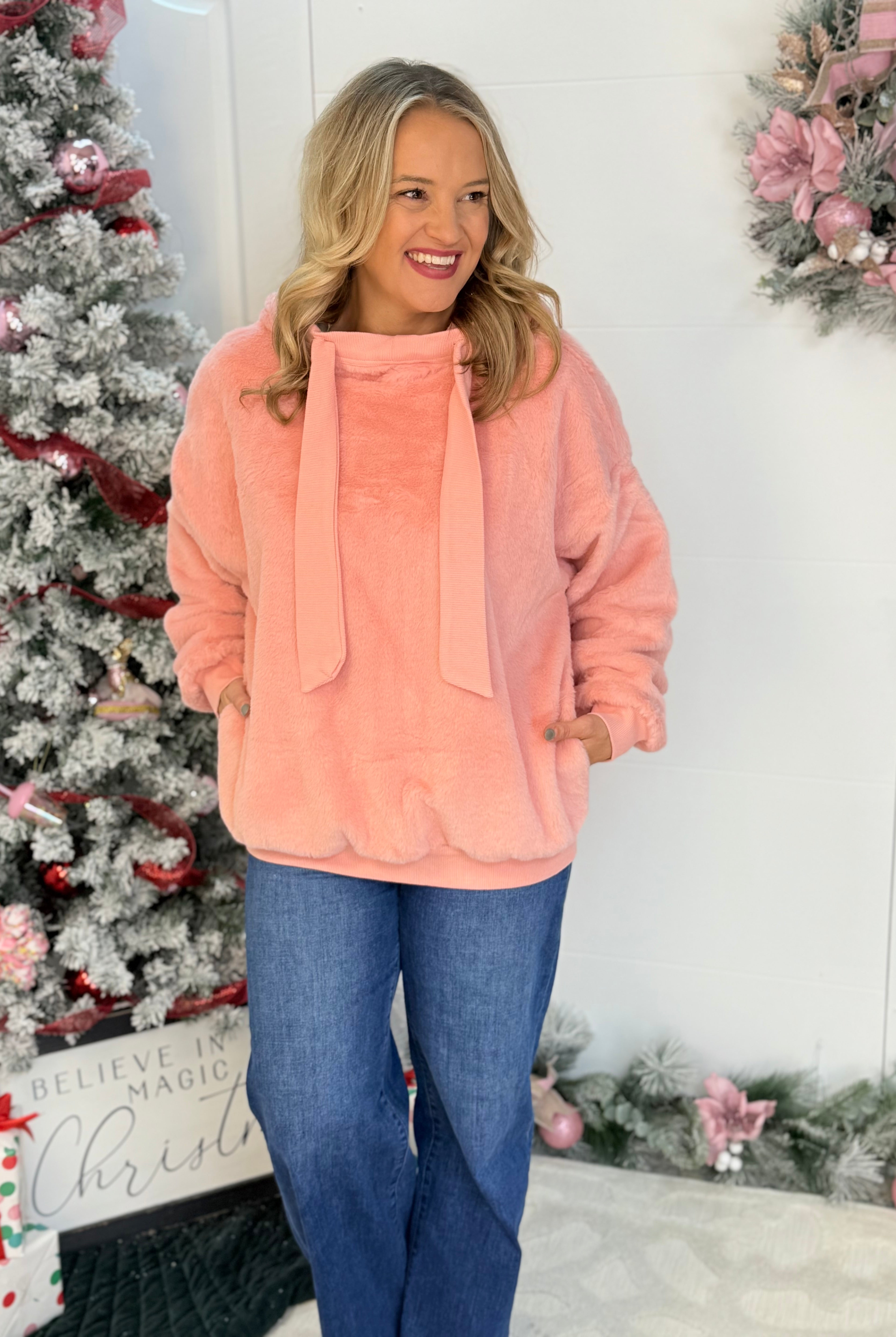 PINK-mas Pullover-350 Holiday-easel-The Lovely Closet, Women's Fashion Boutique in Alexandria, KY