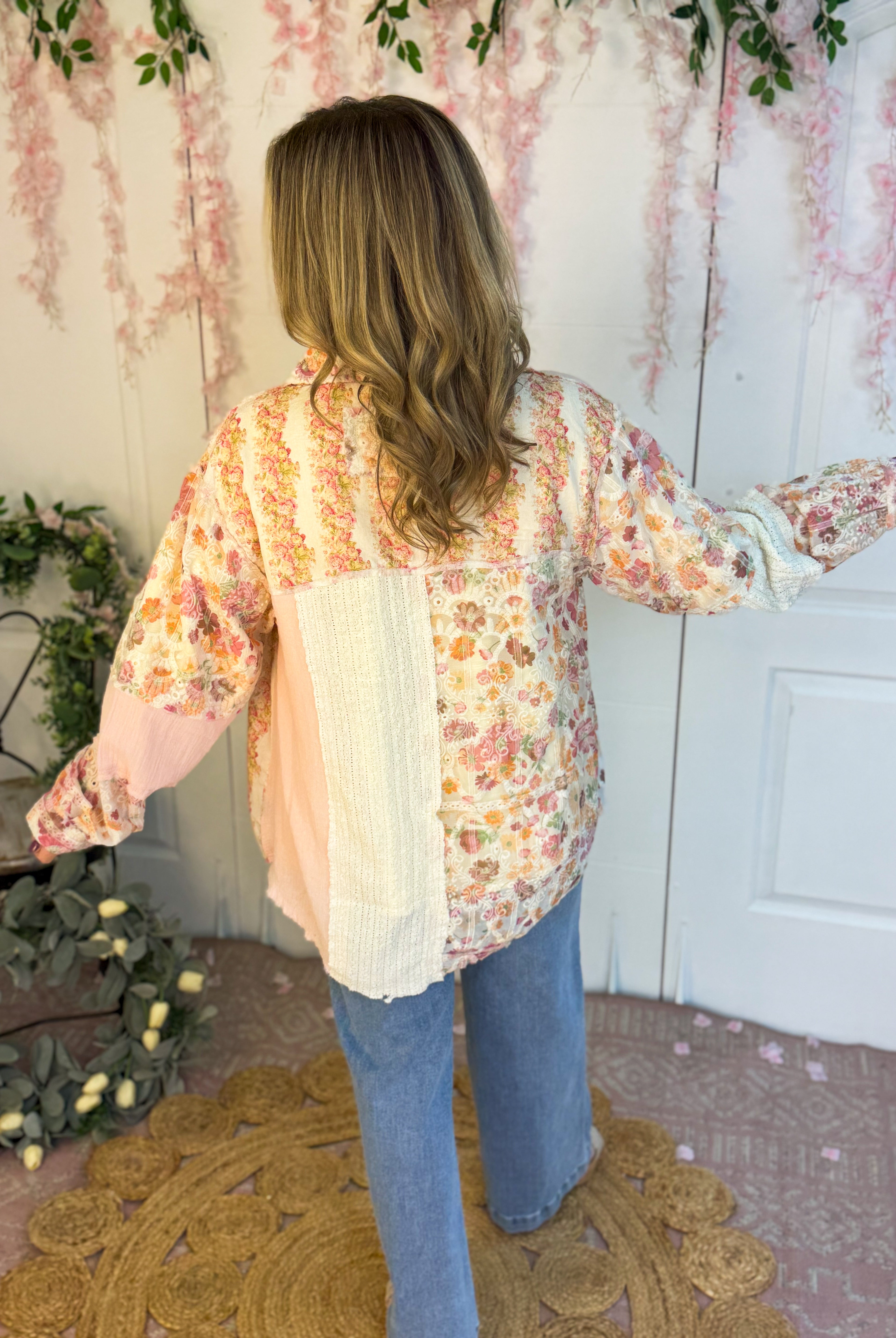 The Blush Edit Shirt Jacket-110 Long Sleeve Top-Pol Clothing-The Lovely Closet, Women's Fashion Boutique in Alexandria, KY