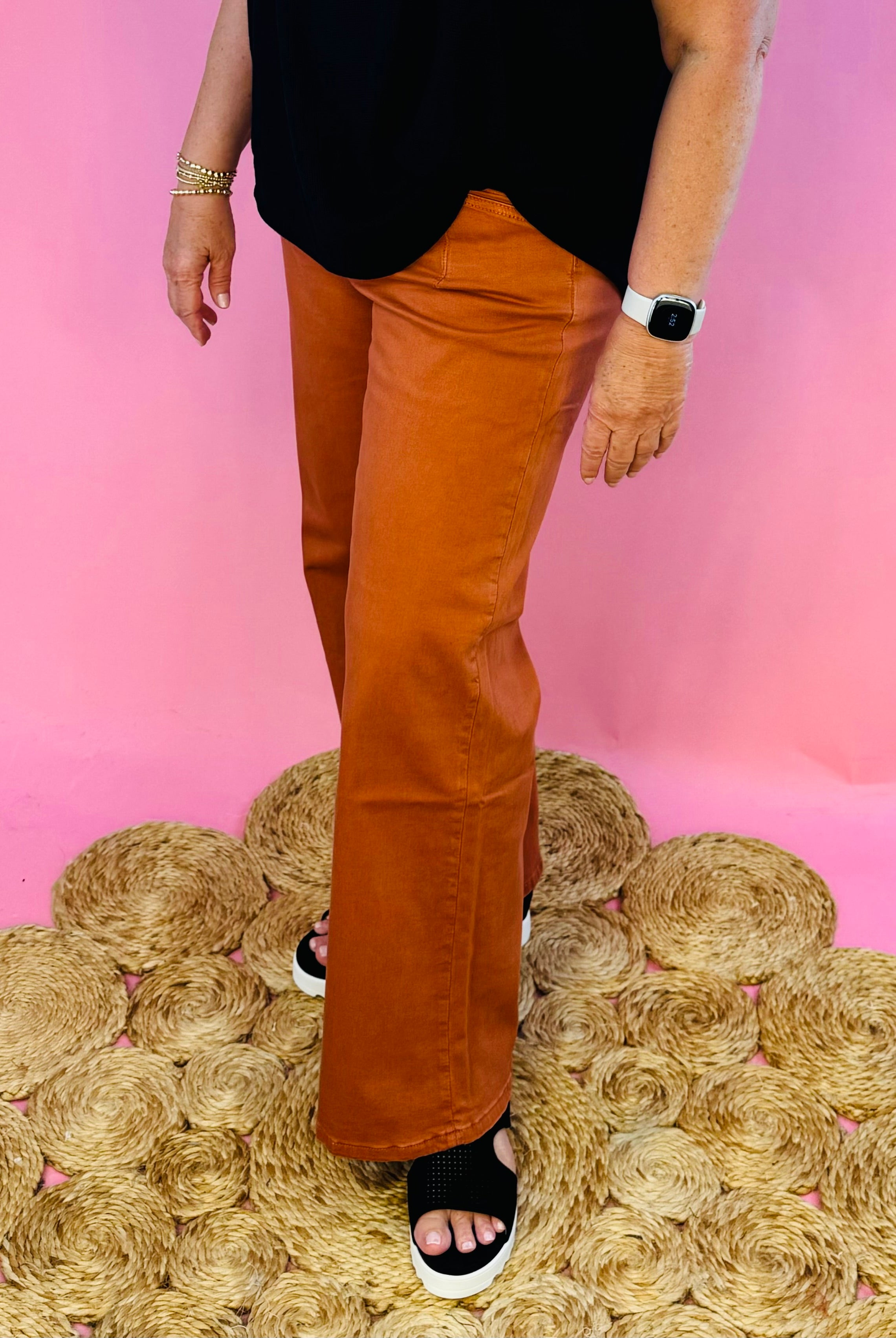Mica High Rise Wide Leg Pants - Penny-210 Jeans-Mica Denim-The Lovely Closet, Women's Fashion Boutique in Alexandria, KY