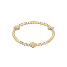 Signature Cross Classic Gold Pattern 3mm Bead Bracelet-260 eNewton-eNewton-The Lovely Closet, Women's Fashion Boutique in Alexandria, KY