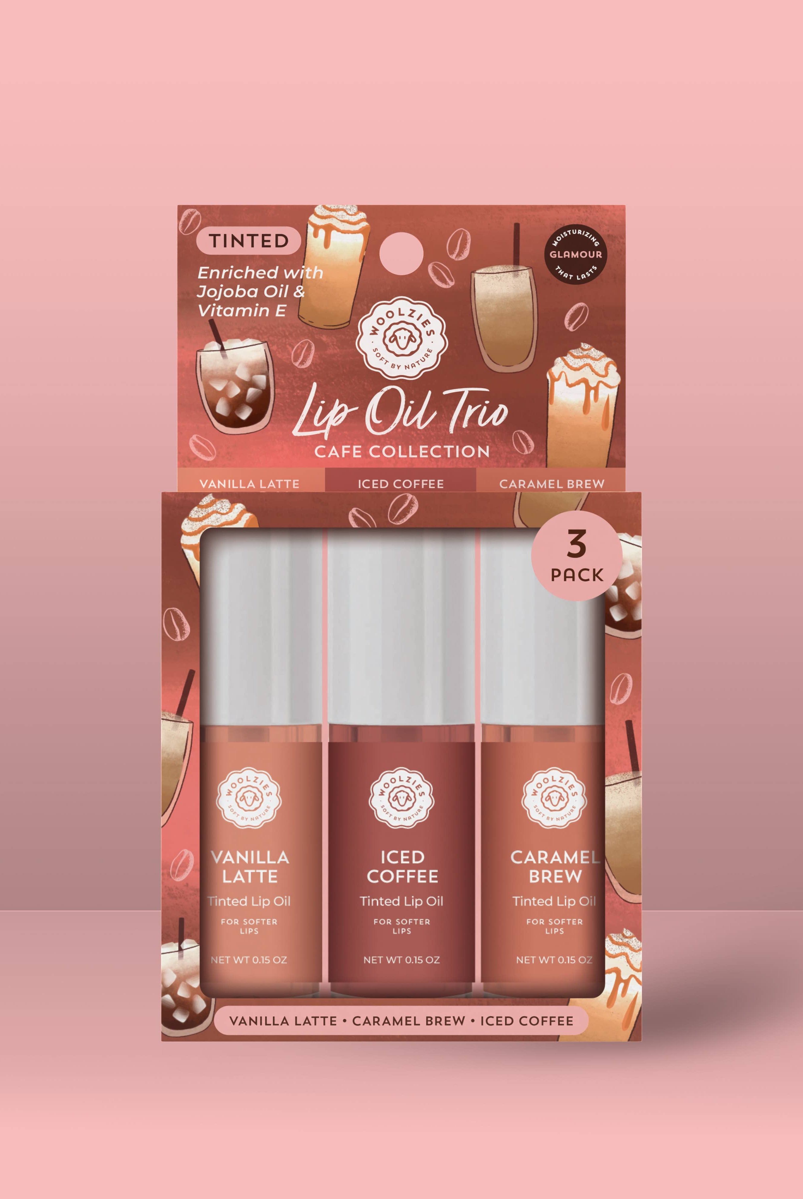 Tinted Lip Oil Trio – Cafe Collection-350 Holiday-Woolzies-The Lovely Closet, Women's Fashion Boutique in Alexandria, KY