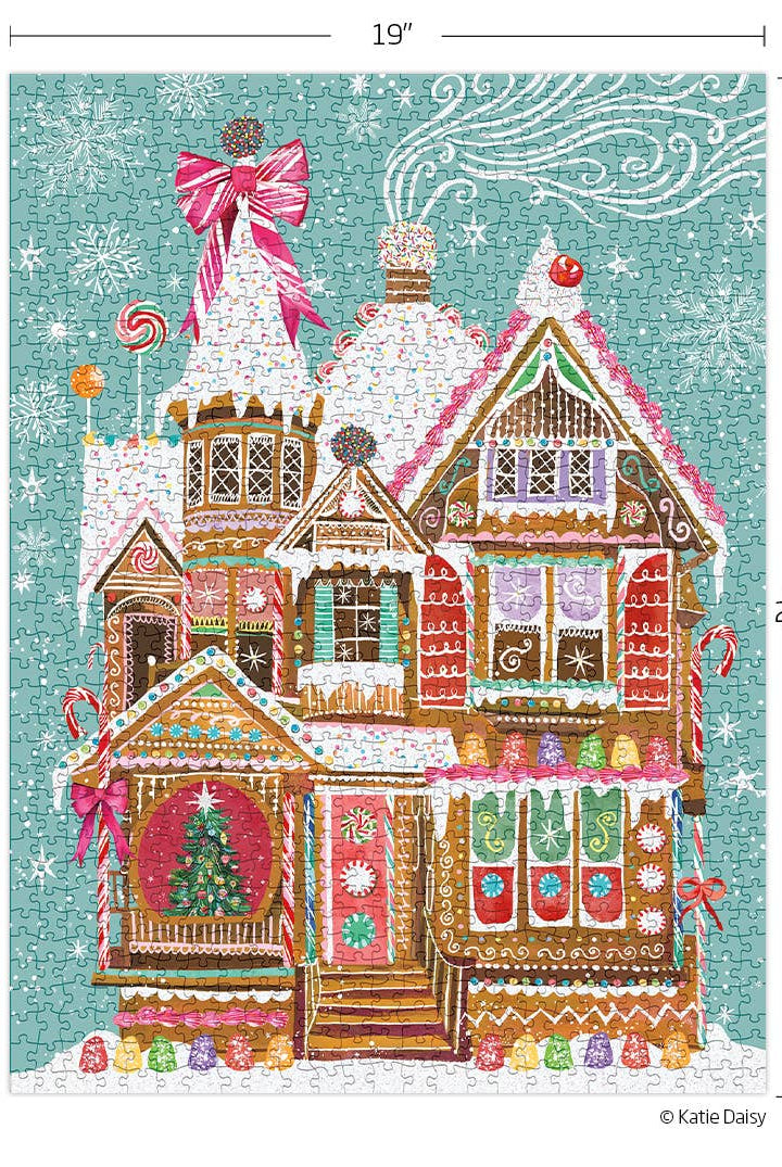 Gingerbread House 1000 Piece Christmas Puzzle-310 Gift-WerkShoppe-The Lovely Closet, Women's Fashion Boutique in Alexandria, KY