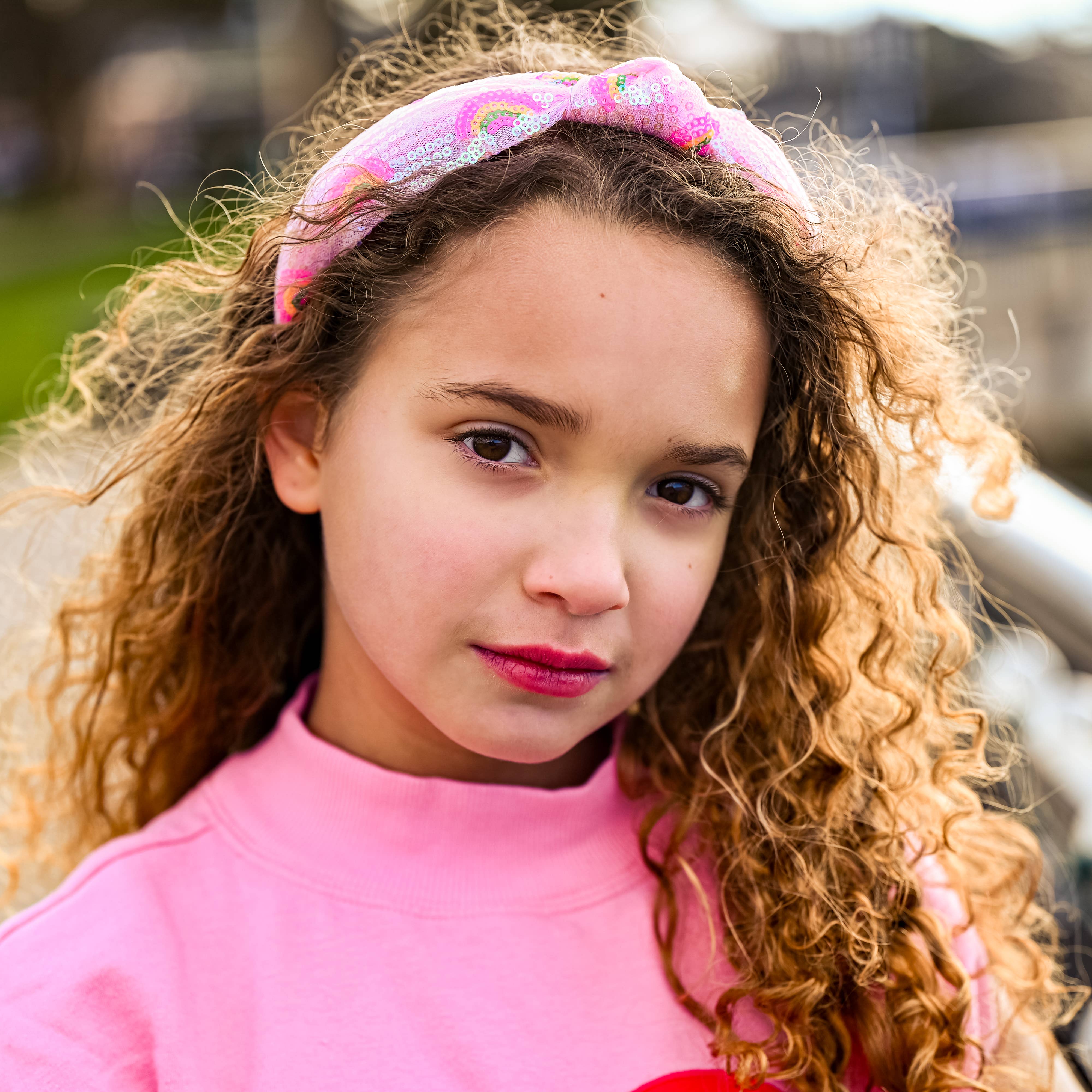 Kids Sequin Knot Headband - Rainbow: Pink-360 Carolines Closet-Frog Sac-The Lovely Closet, Women's Fashion Boutique in Alexandria, KY