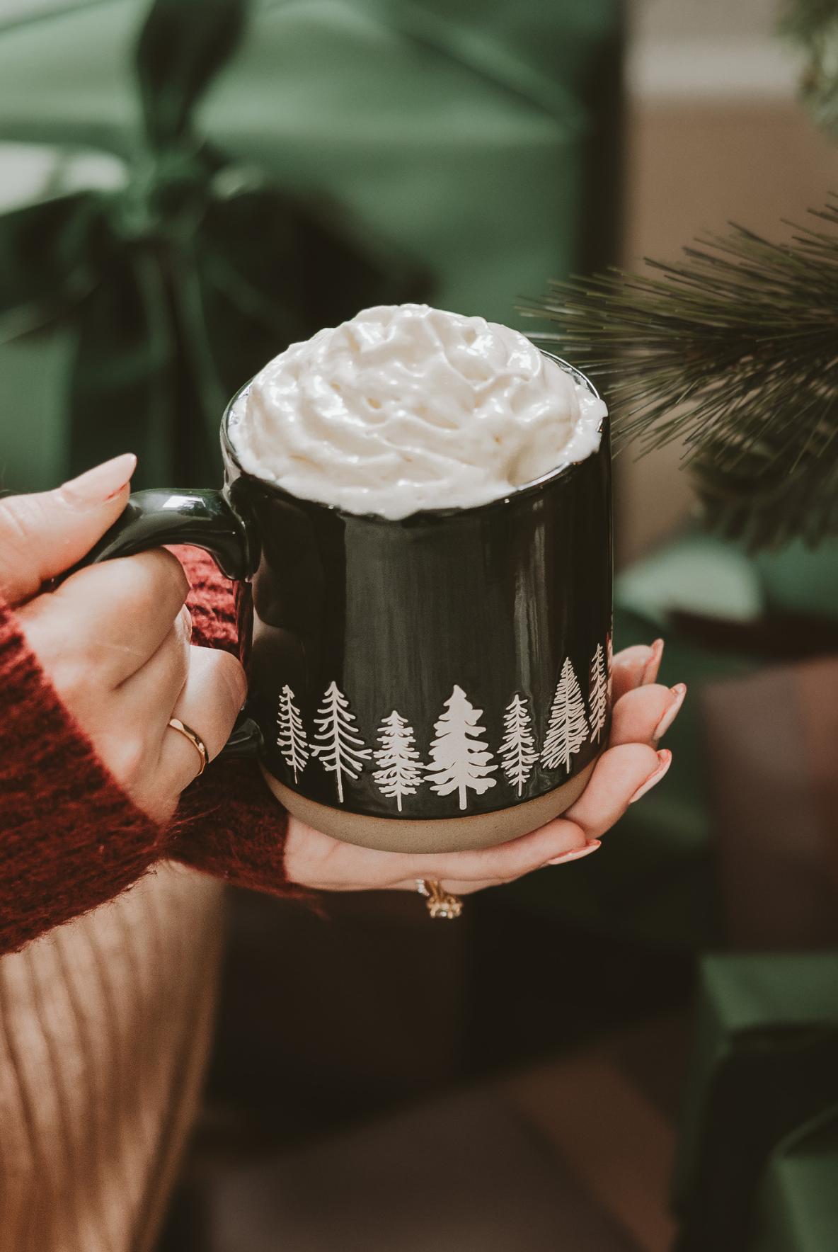 Pine Trees Stoneware Coffee Mug-310 Gift-Sweet Water Decor-The Lovely Closet, Women's Fashion Boutique in Alexandria, KY