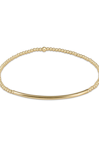 Classic Gold 2mm Bliss Bar Smooth-260 eNewton-eNewton-The Lovely Closet, Women's Fashion Boutique in Alexandria, KY