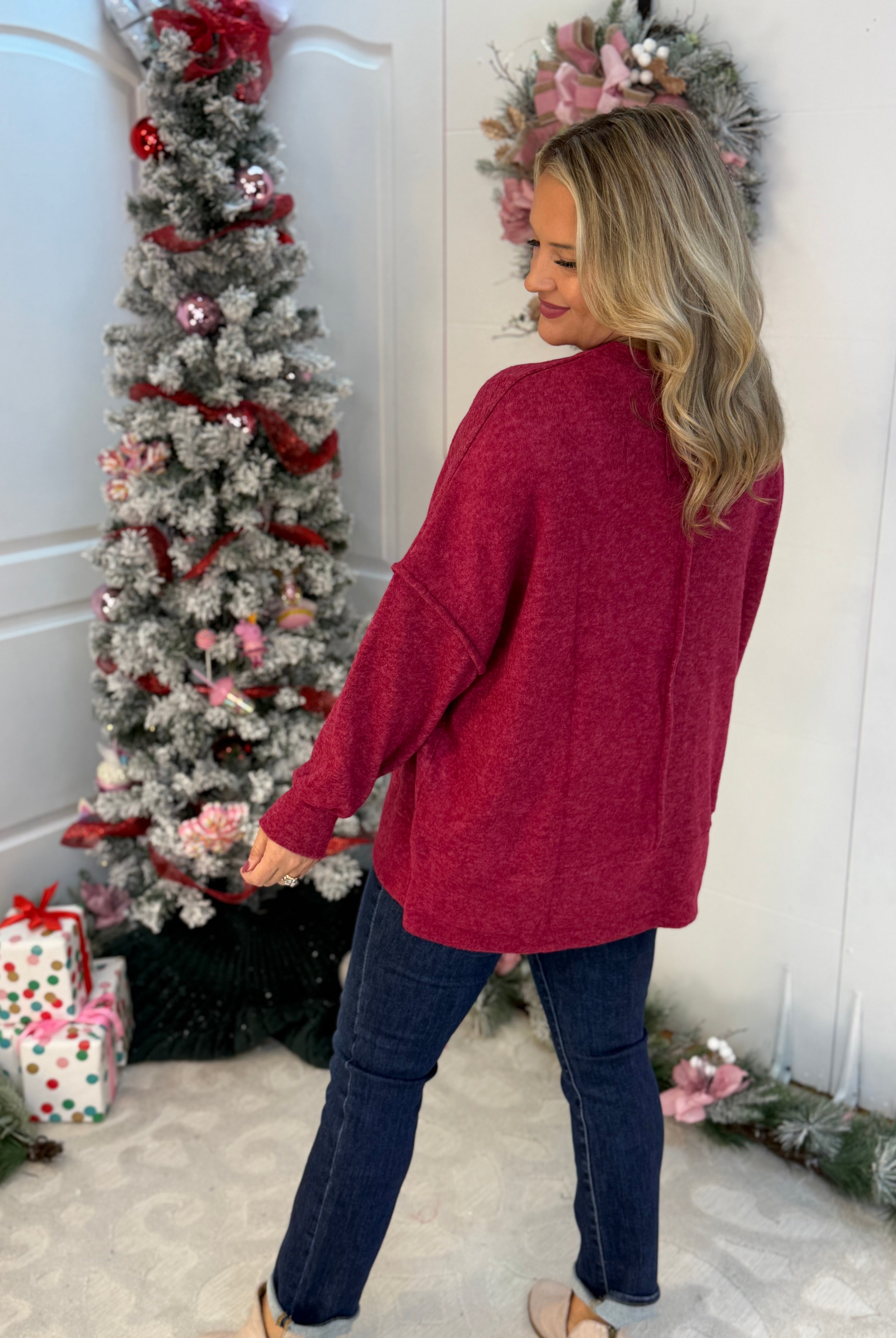 BLACK FRIDAY 7AM - COLD SNAP TOP-110 Long Sleeve Top-zenana-The Lovely Closet, Women's Fashion Boutique in Alexandria, KY