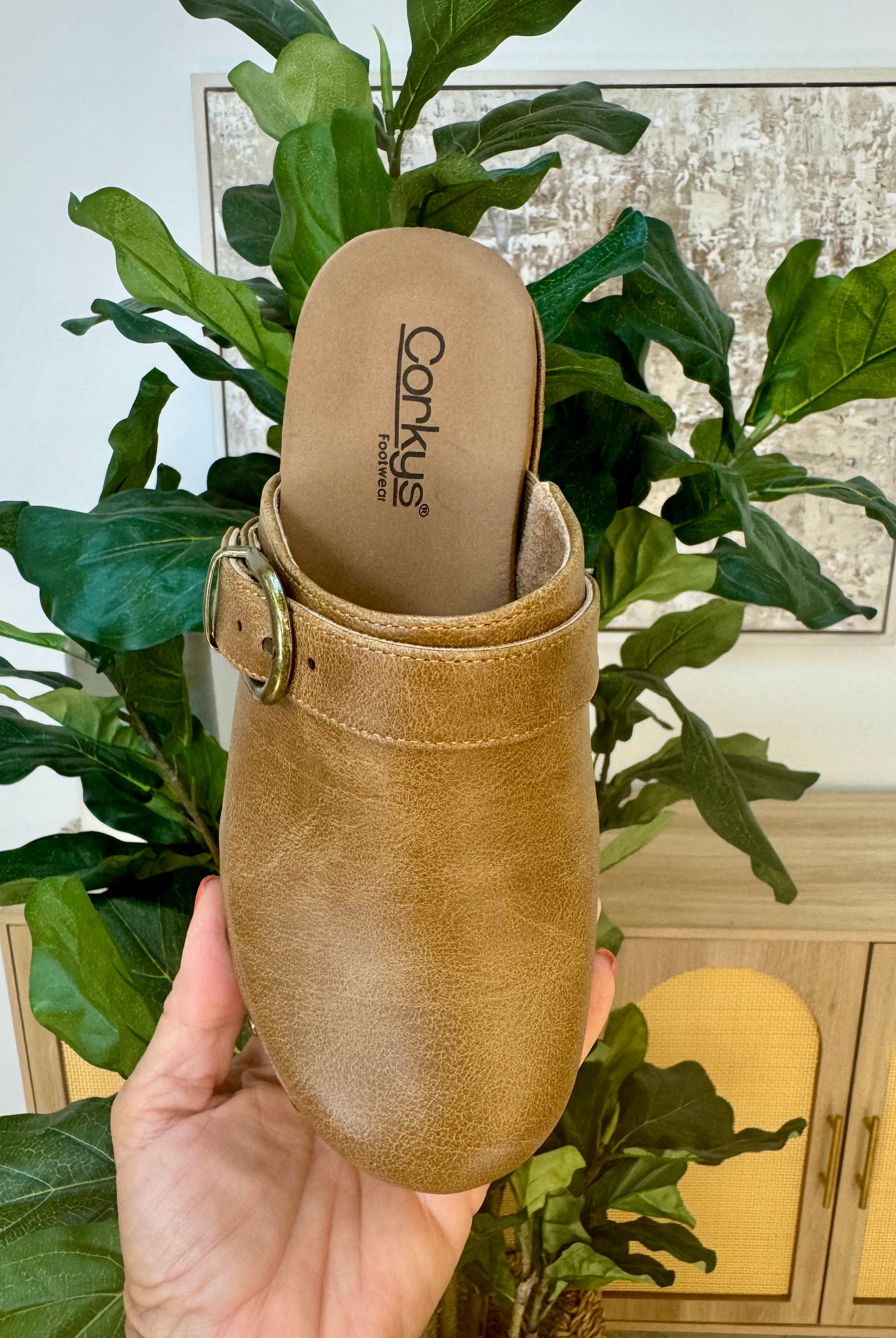 Corkys Who Knew Clog - Tan-270 Shoes-Corkys-The Lovely Closet, Women's Fashion Boutique in Alexandria, KY