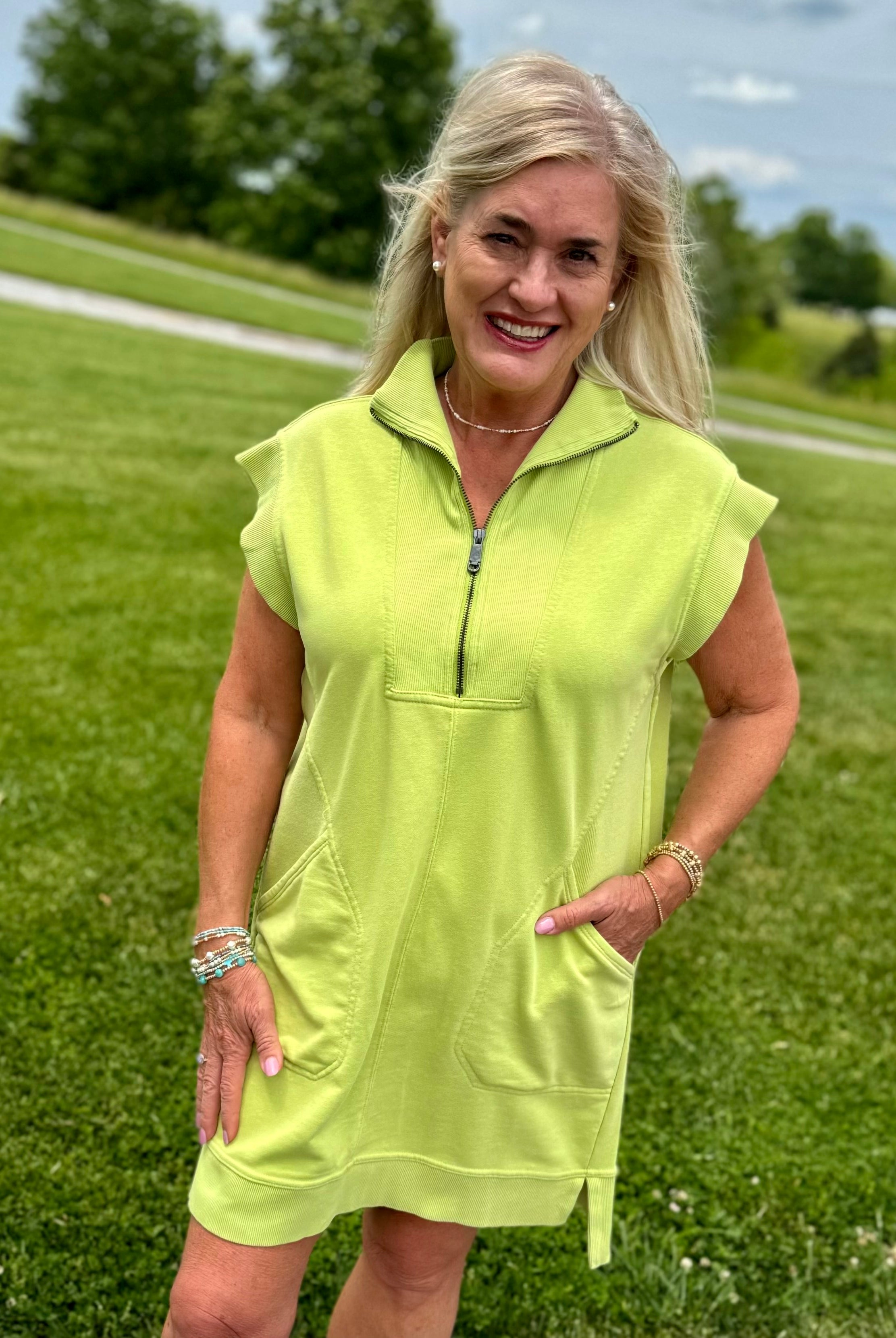 Travel Day Dress - Key Lime-180 Dresses-The Lovely Closet-The Lovely Closet, Women's Fashion Boutique in Alexandria, KY