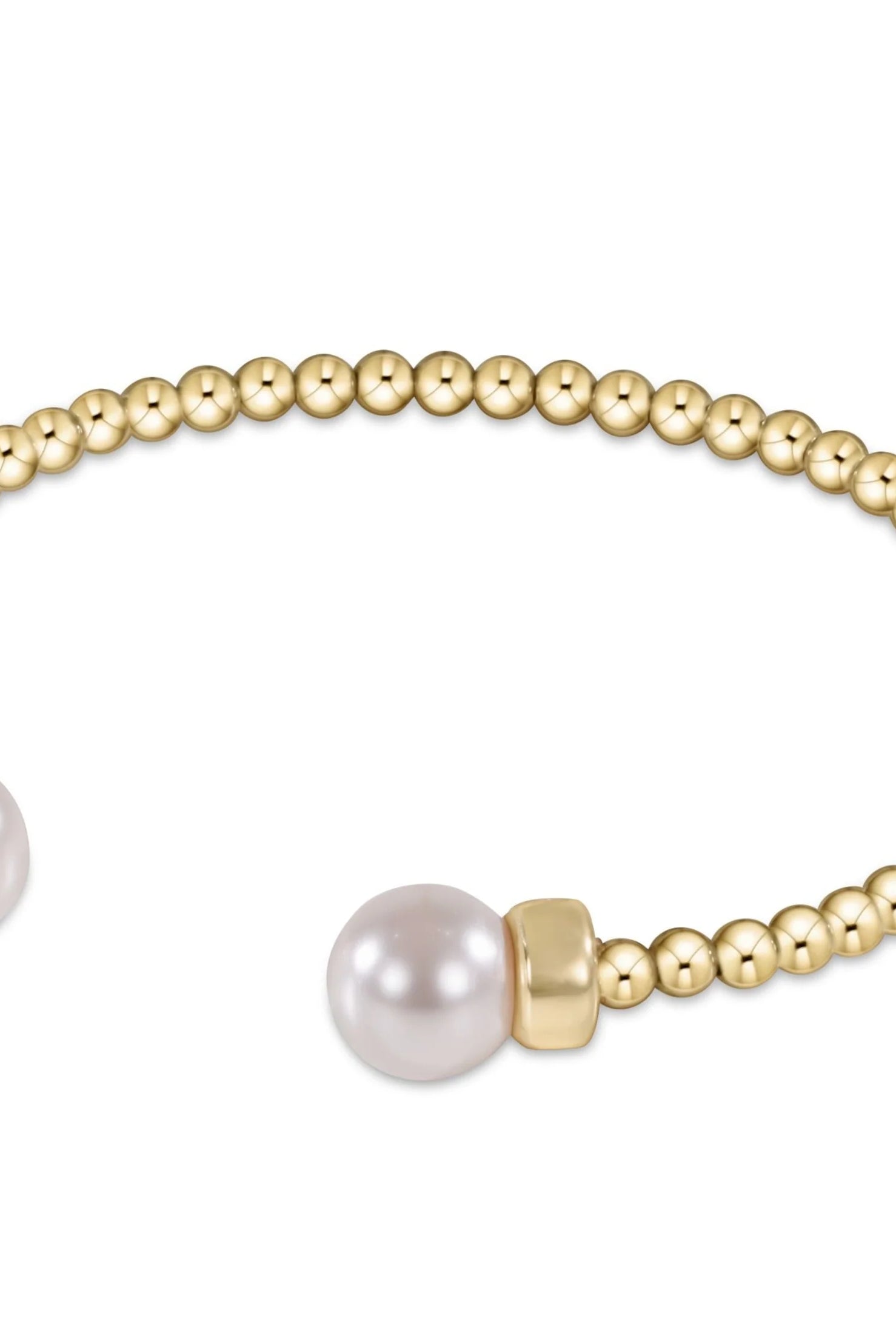 Pearl Classic Gold Cuff-260 eNewton-eNewton-The Lovely Closet, Women's Fashion Boutique in Alexandria, KY