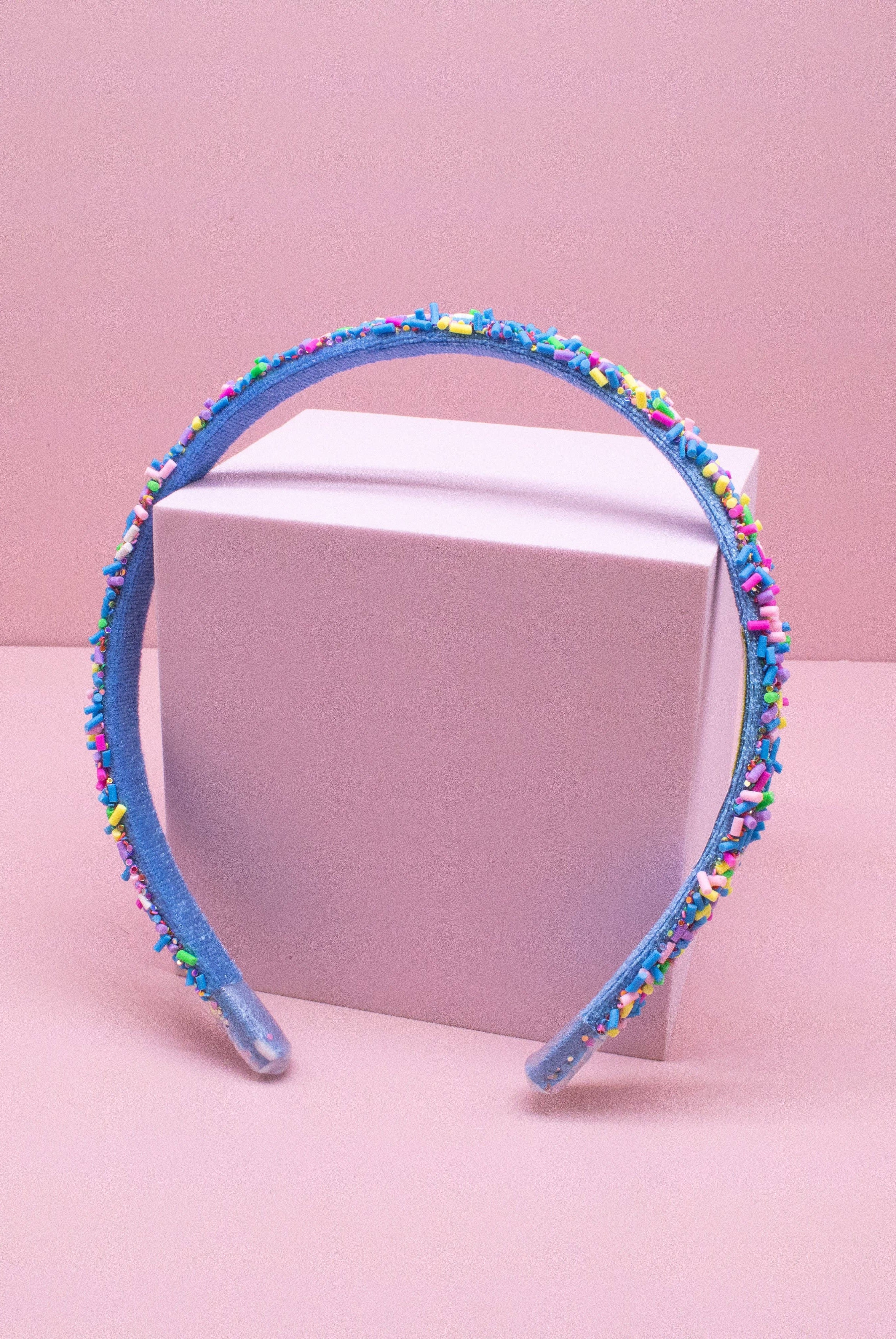 Thin Sprinkle Headband - Purple-310 Gift-Frog Sac-The Lovely Closet, Women's Fashion Boutique in Alexandria, KY