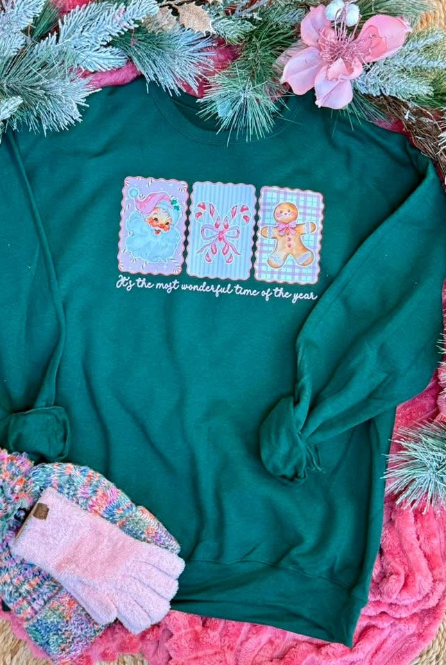 *Pre-Order* Wonderful Time of The Year Crewneck-350 Holiday-The Lovely Closet-The Lovely Closet, Women's Fashion Boutique in Alexandria, KY