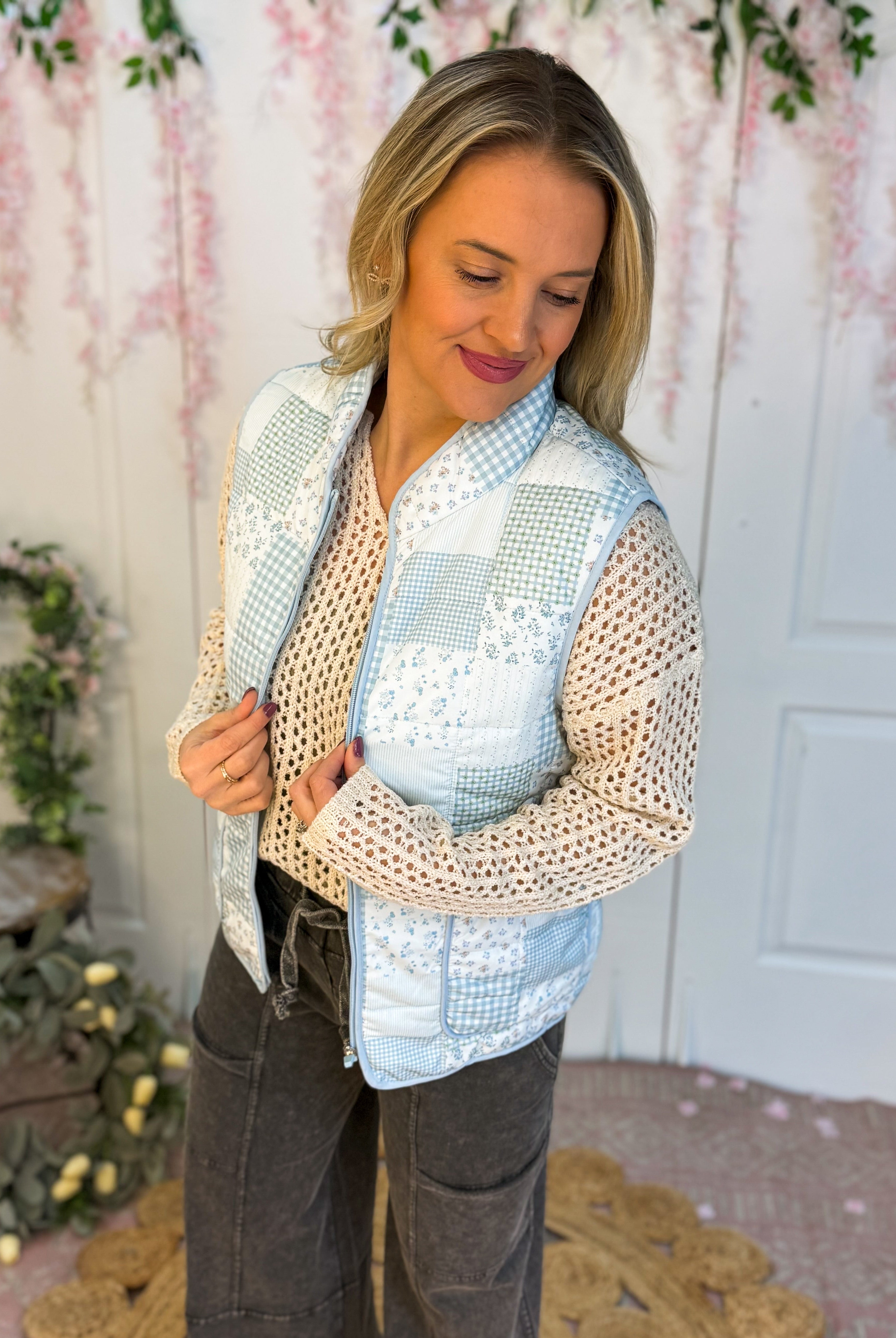 Open Knit Sweater - Oatmeal-140 Sweaters-The Lovely Closet-The Lovely Closet, Women's Fashion Boutique in Alexandria, KY