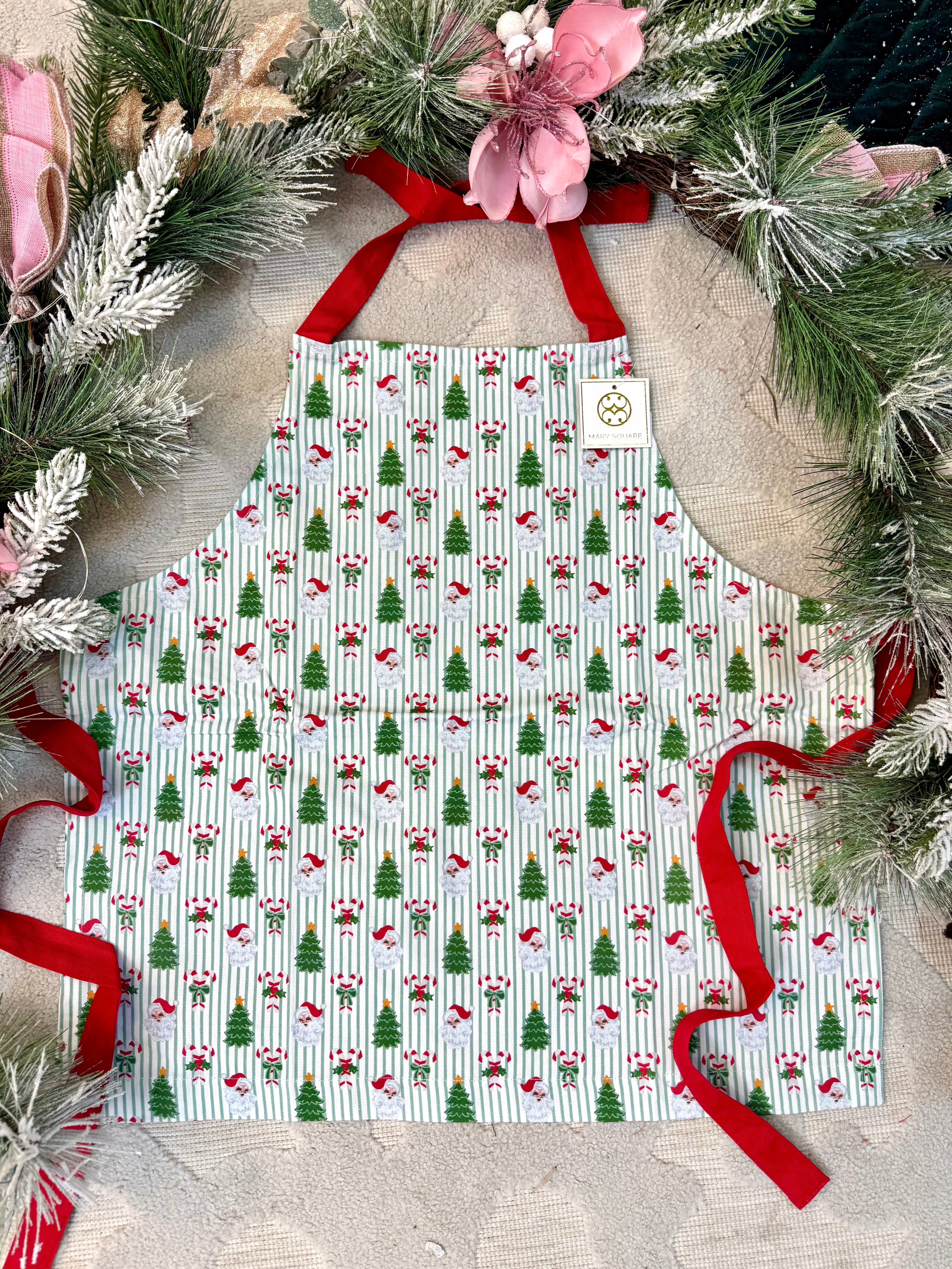 Apron Kids - Peppermint Pine-350 Holiday-Mary Square-The Lovely Closet, Women's Fashion Boutique in Alexandria, KY