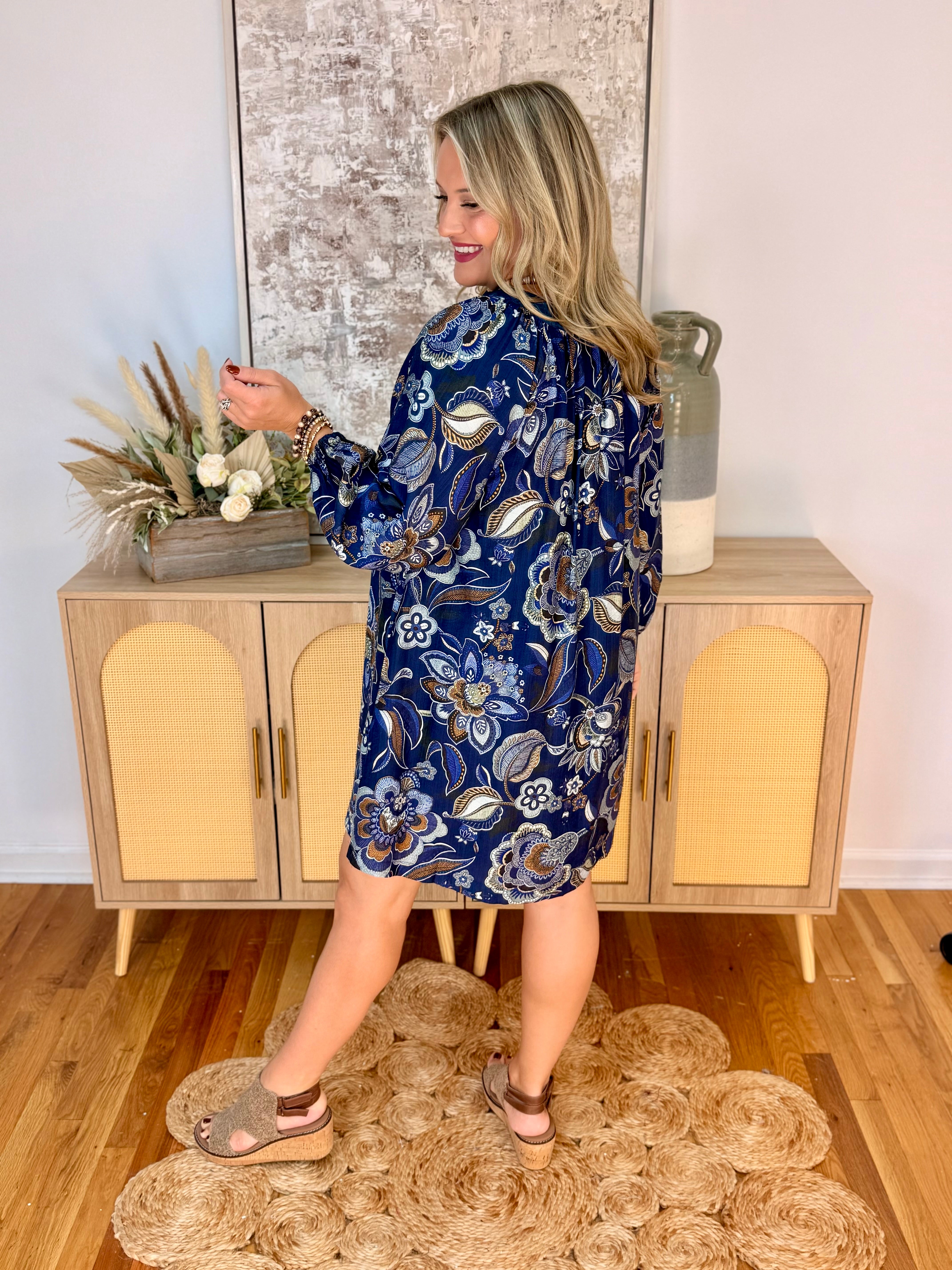 Modern Heritage Dress-180 Dresses-Umgee-The Lovely Closet, Women's Fashion Boutique in Alexandria, KY