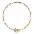 EXTENDS Love Small Gold Charm Bracelet-260 eNewton-eNewton-The Lovely Closet, Women's Fashion Boutique in Alexandria, KY