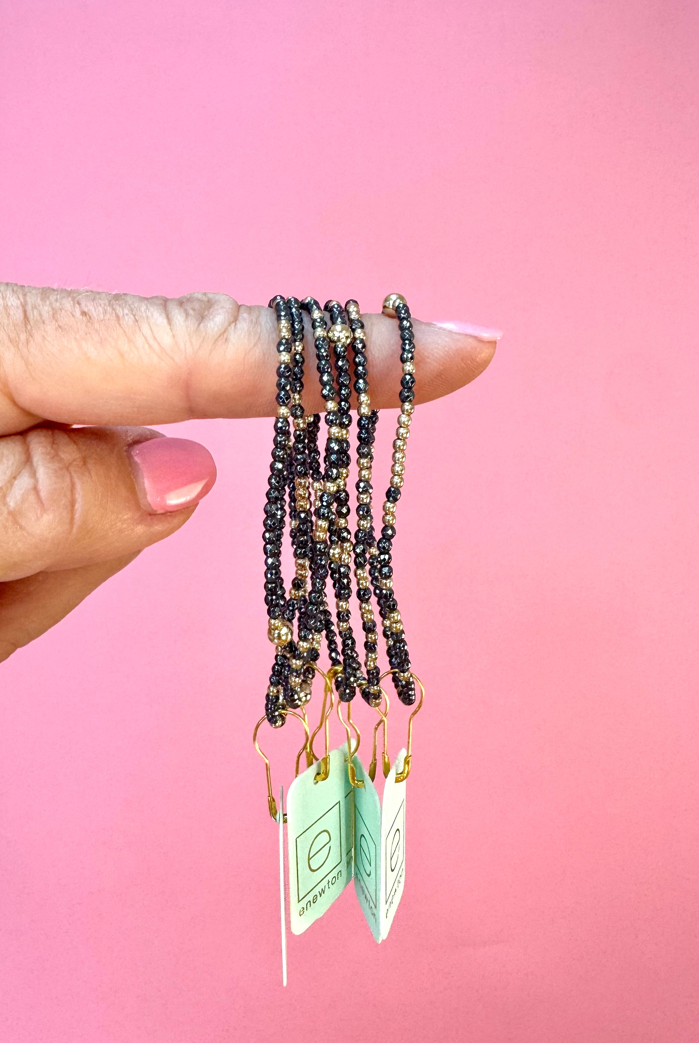 Hope Unwritten Faceted Hematite 2mm-260 eNewton-eNewton-The Lovely Closet, Women's Fashion Boutique in Alexandria, KY