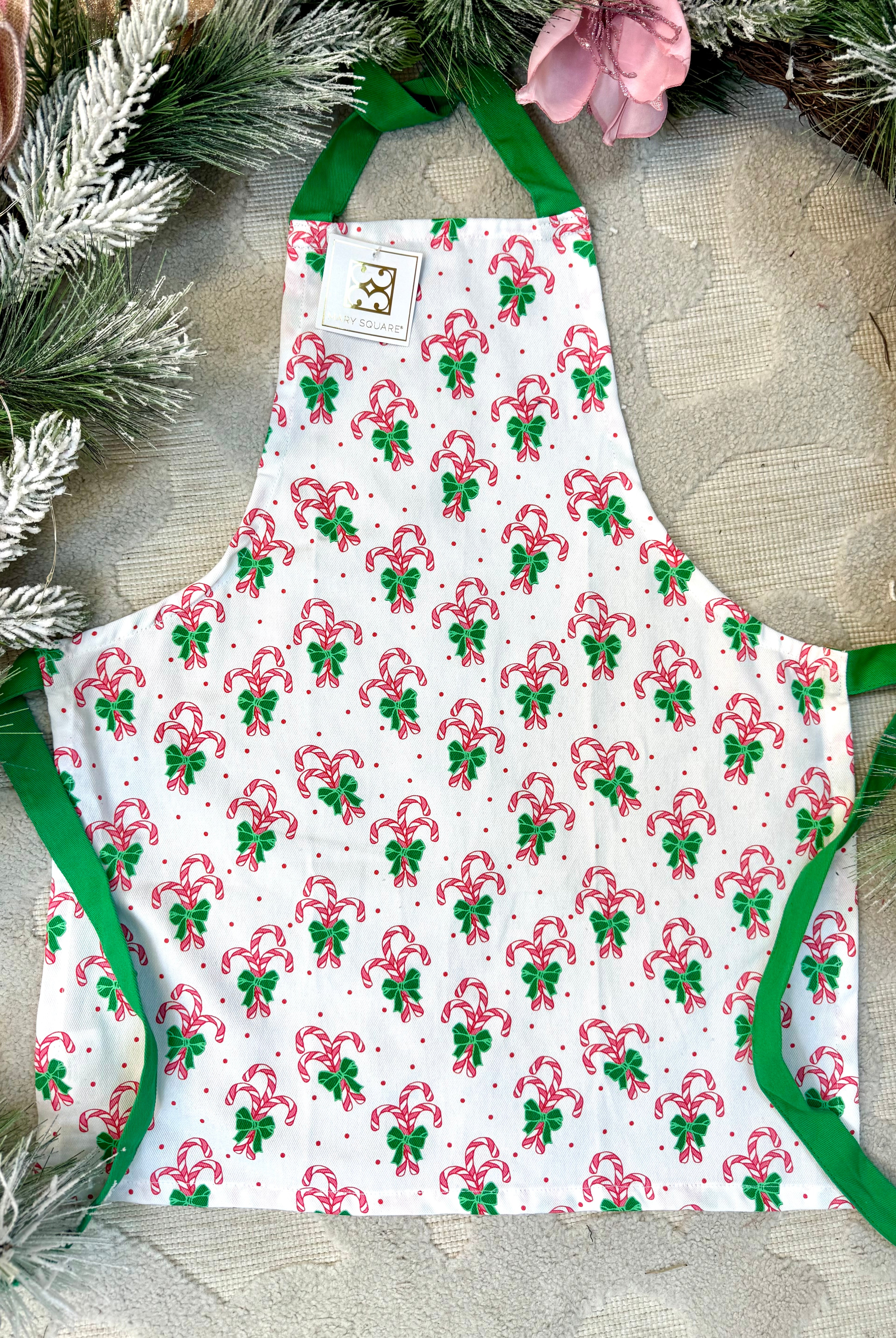 Apron Kids - Candy Cane-350 Holiday-Mary Square-The Lovely Closet, Women's Fashion Boutique in Alexandria, KY
